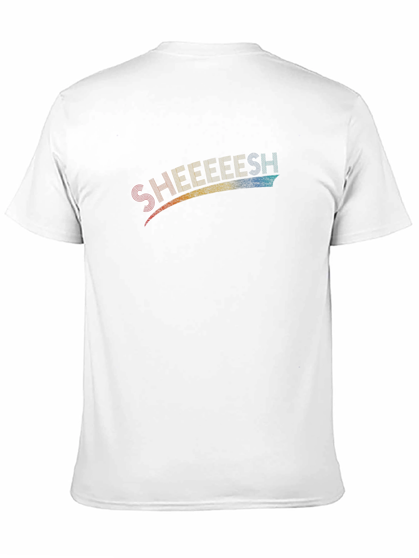 SHEEEESH Graphic Tee - Trendy Rainbow Design