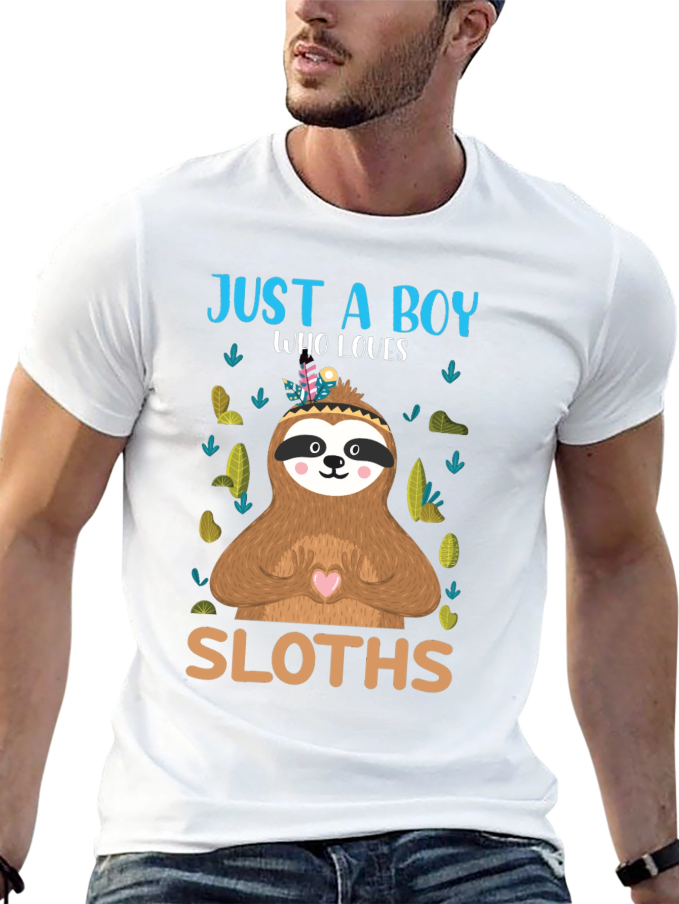 Just a Boy Who Loves Sloths T-Shirt