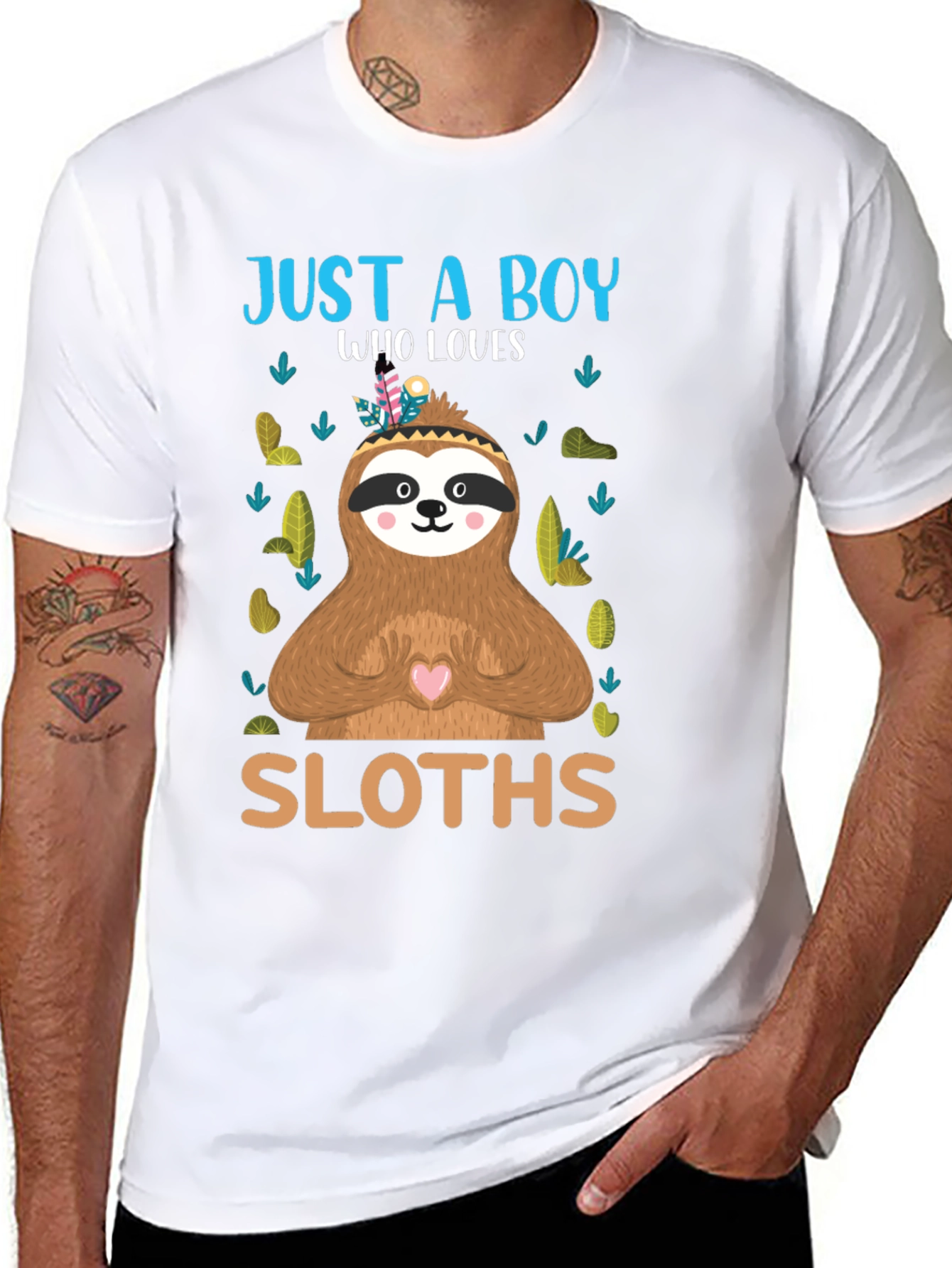 Just a Boy Who Loves Sloths T-Shirt