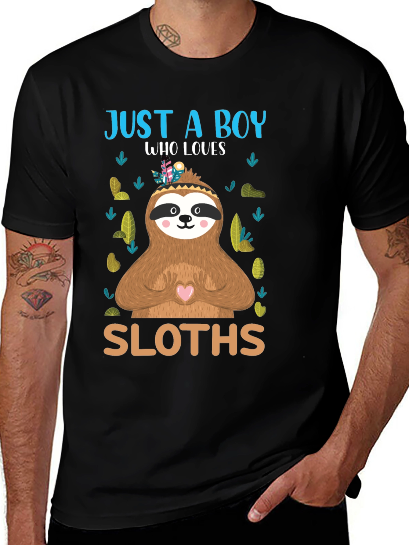 Just a Boy Who Loves Sloths T-Shirt