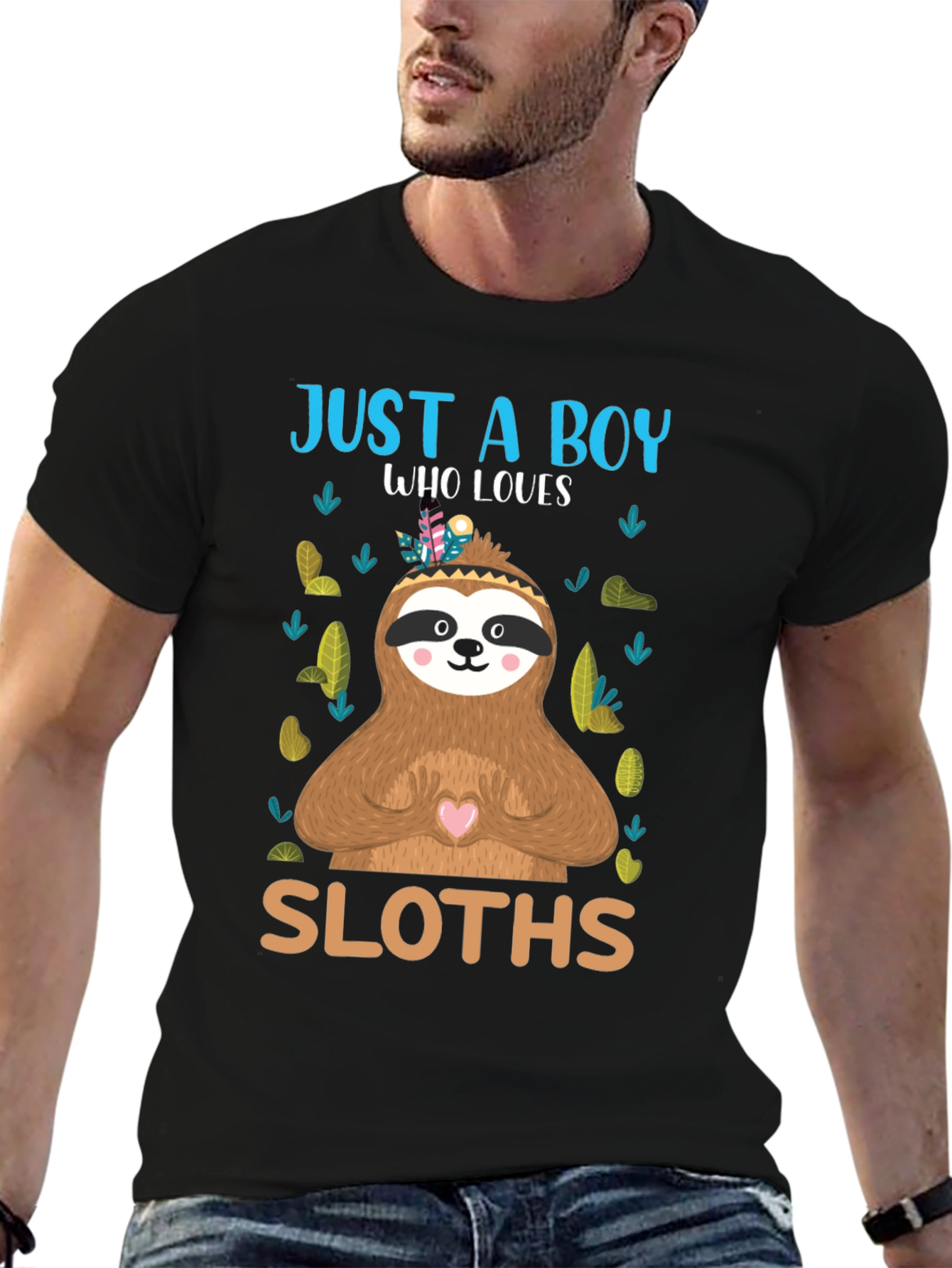 Just a Boy Who Loves Sloths T-Shirt