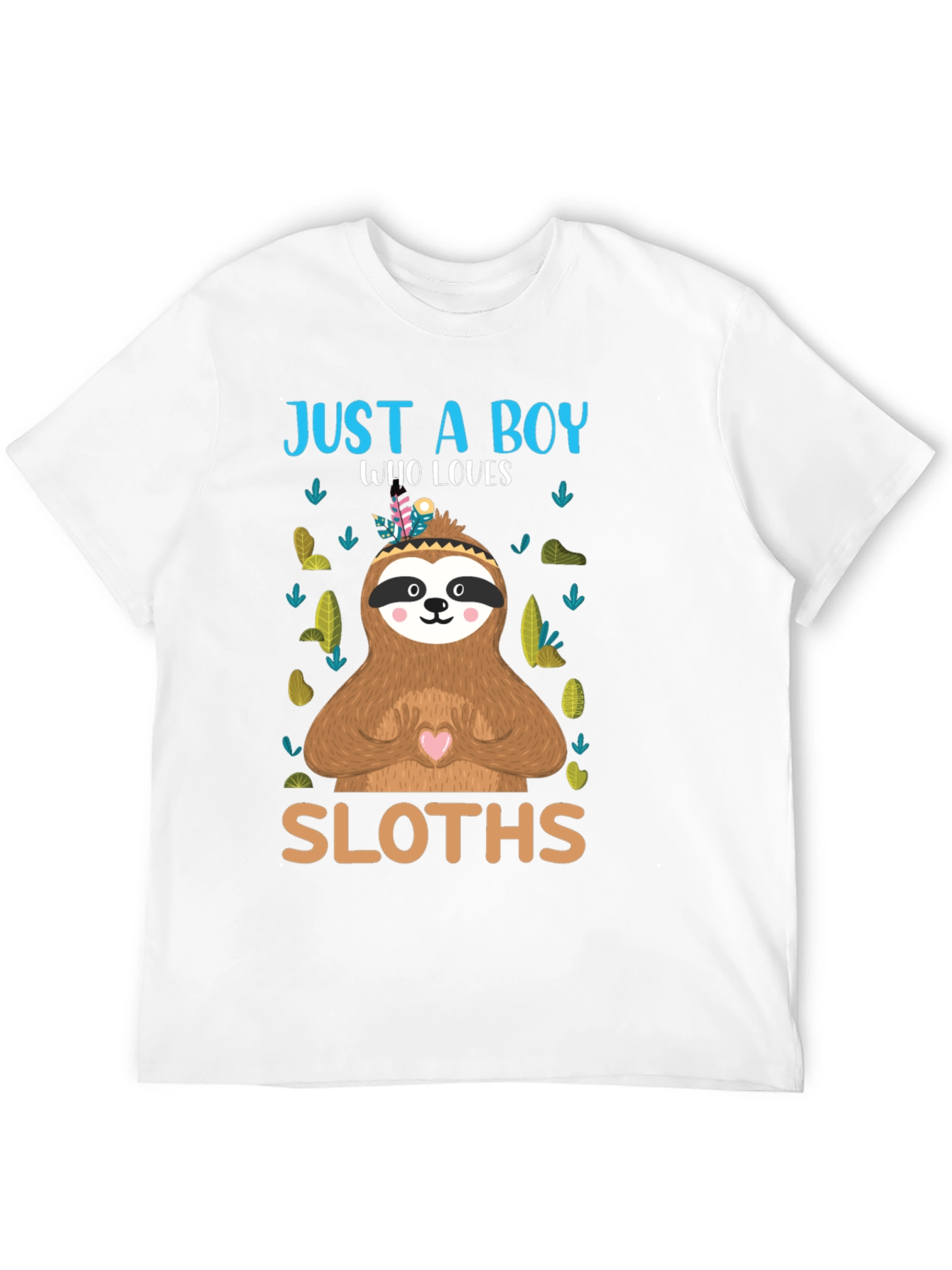 Just a Boy Who Loves Sloths T-Shirt