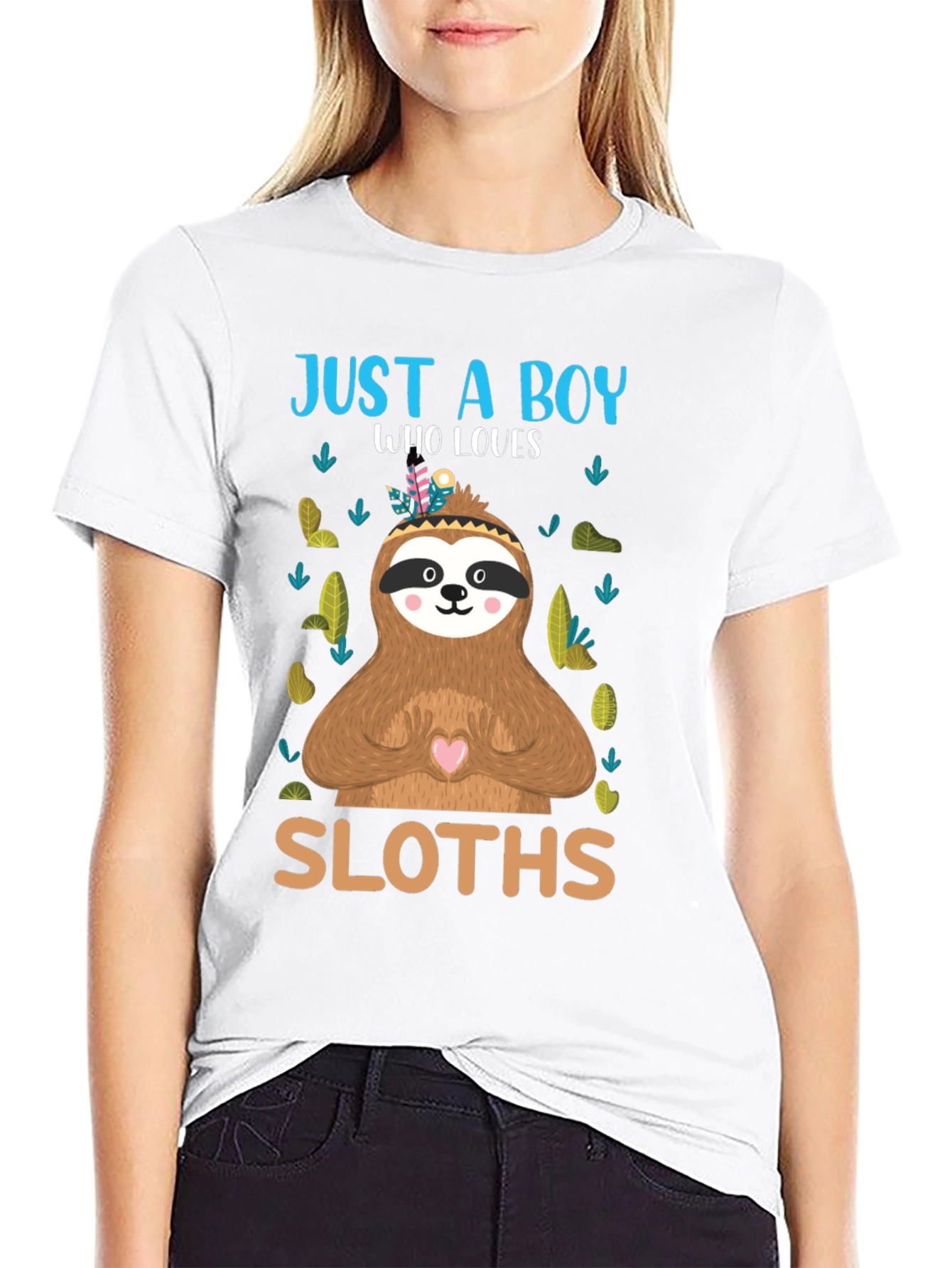 Just a Boy Who Loves Sloths T-Shirt