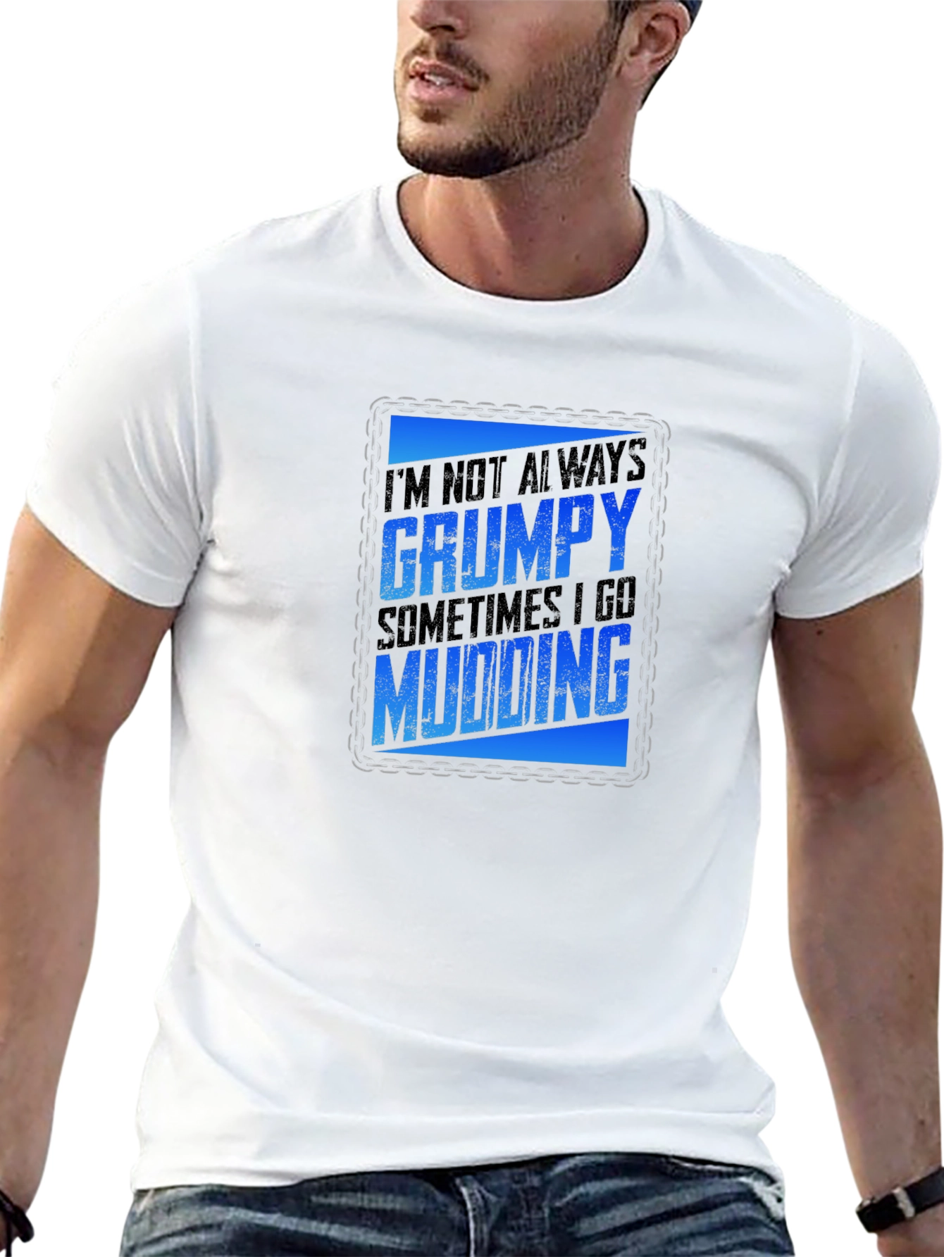 Grumpy Mudding T-Shirt - Mens Graphic Tee