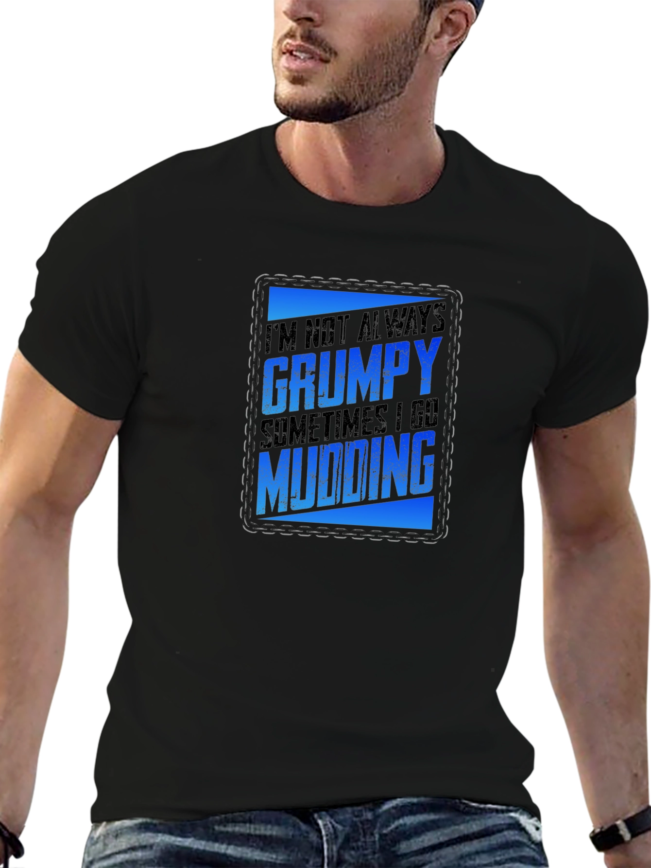 Grumpy Mudding T-Shirt - Mens Graphic Tee