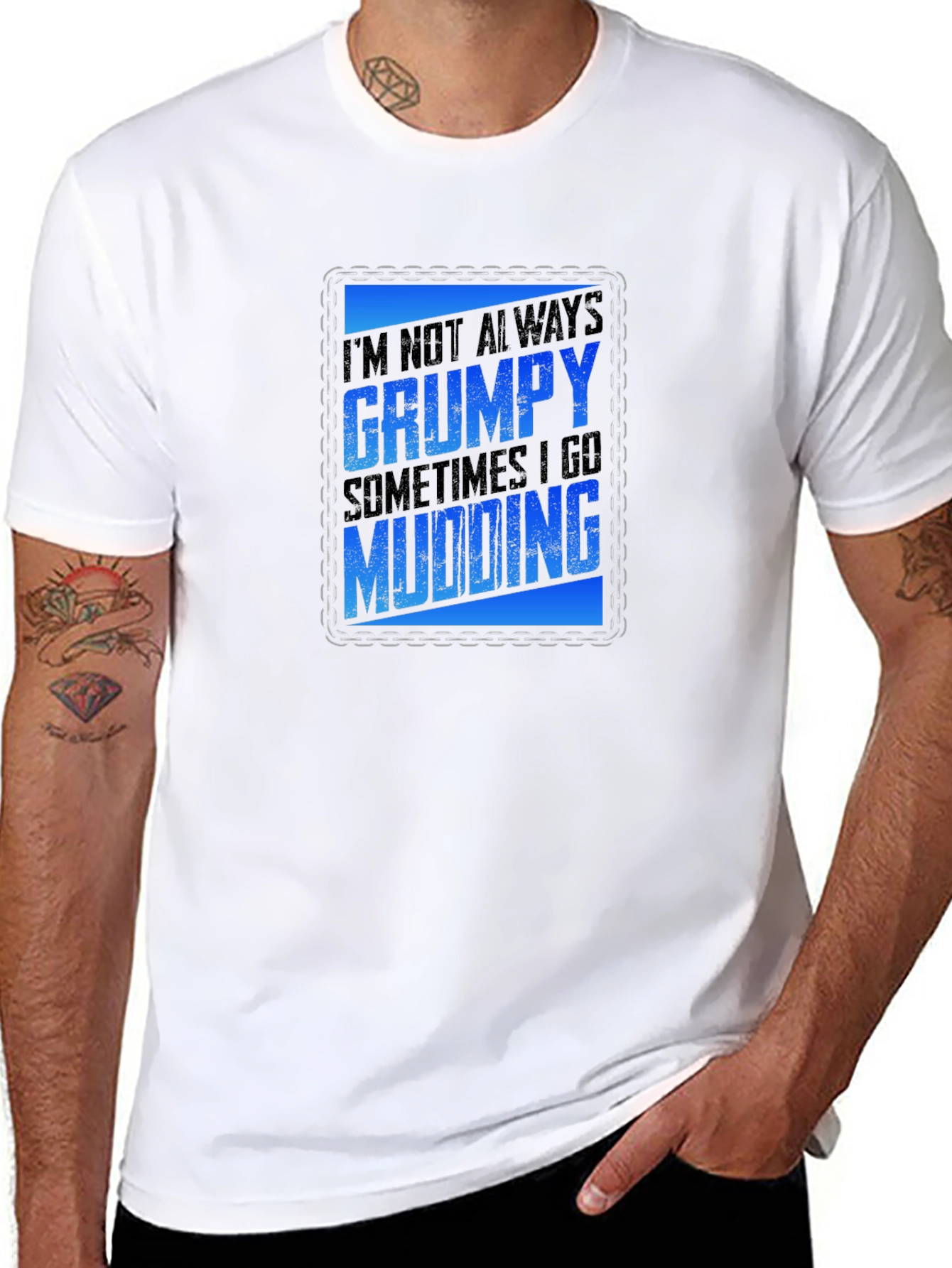 Grumpy Mudding T-Shirt - Mens Graphic Tee