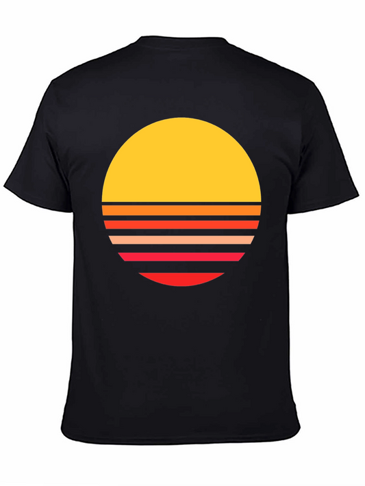 Retro Sunset Graphic T-Shirt - Stylish Vintage Tee