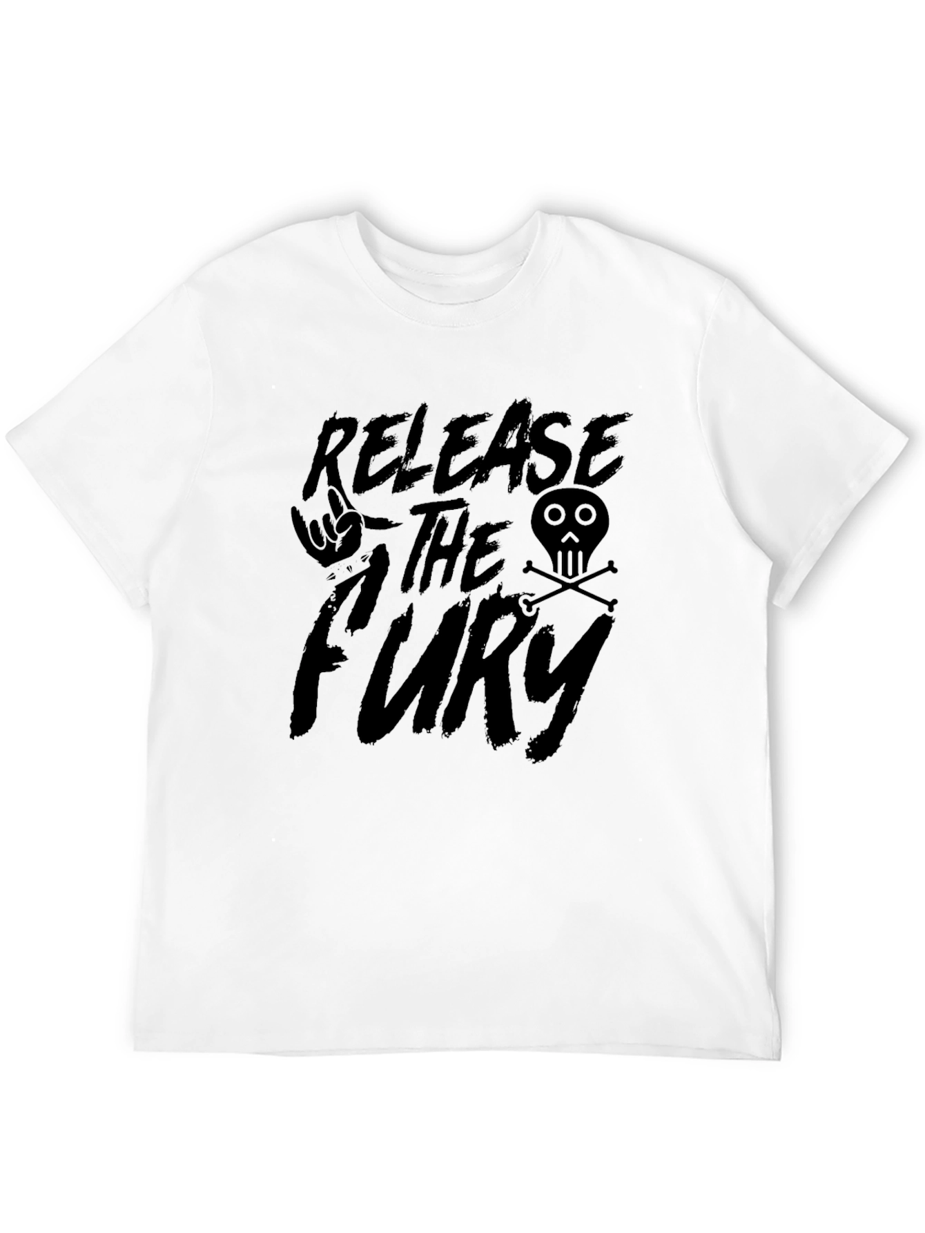 Release The Fury Graphic Tee - Black Cotton T-Shirt