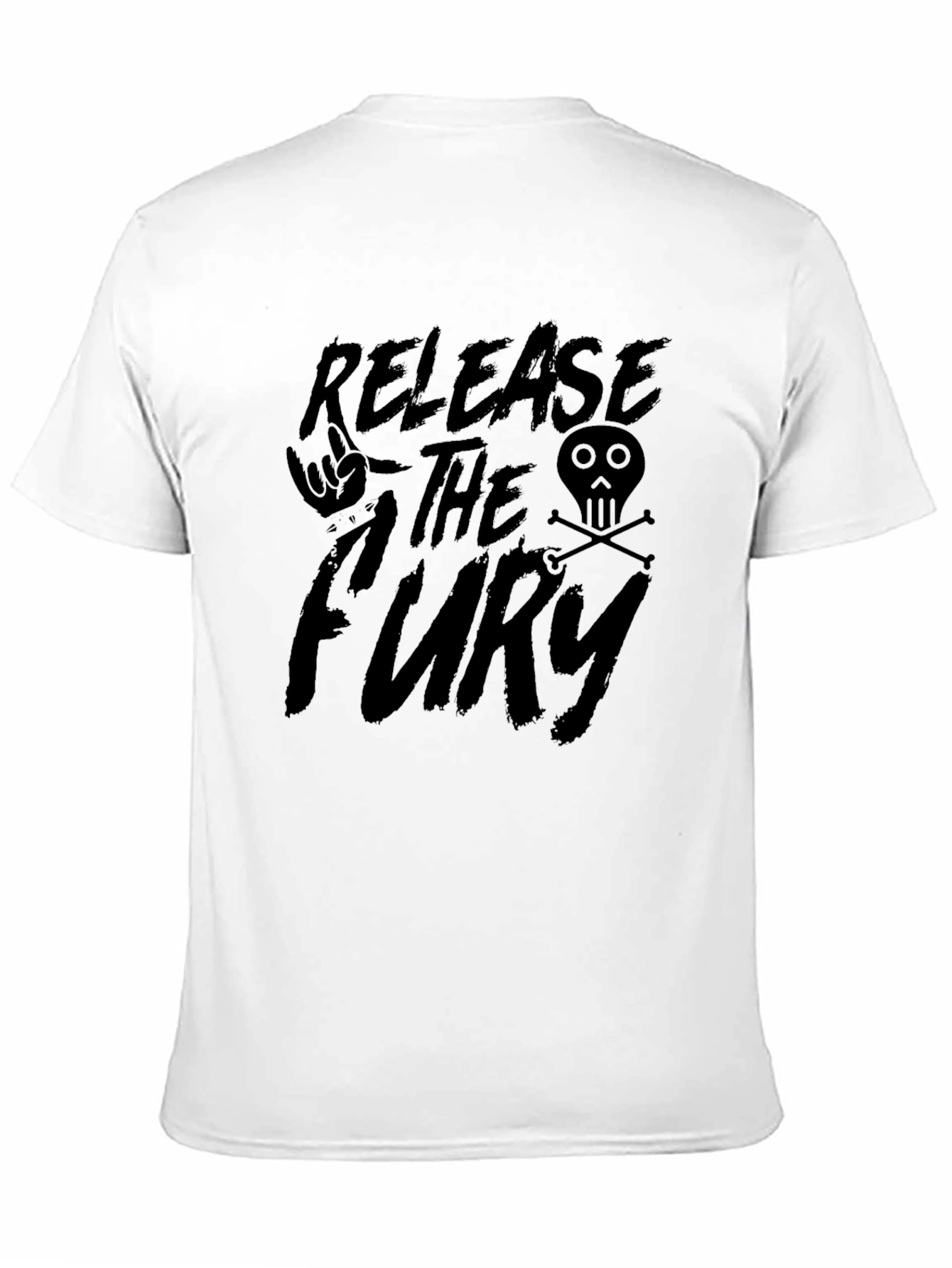 Release The Fury Graphic Tee - Black Cotton T-Shirt