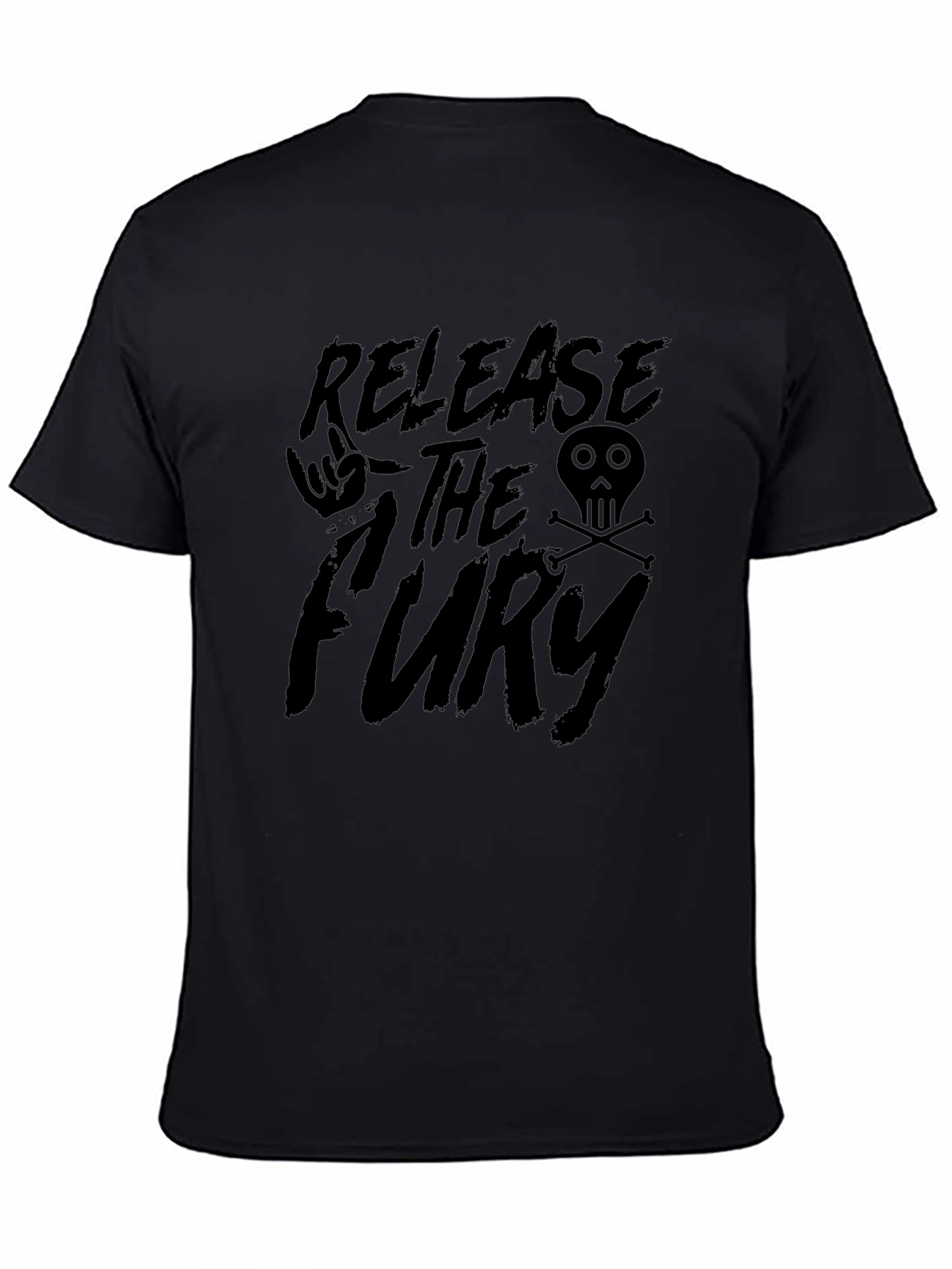 Release The Fury Graphic Tee - Black Cotton T-Shirt