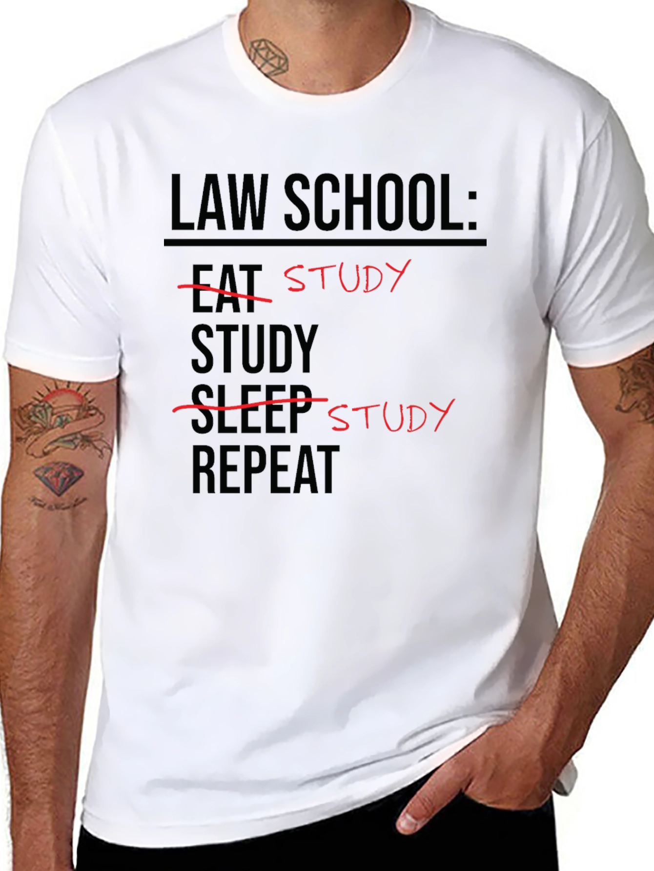 Law School Study Repeat T-Shirt