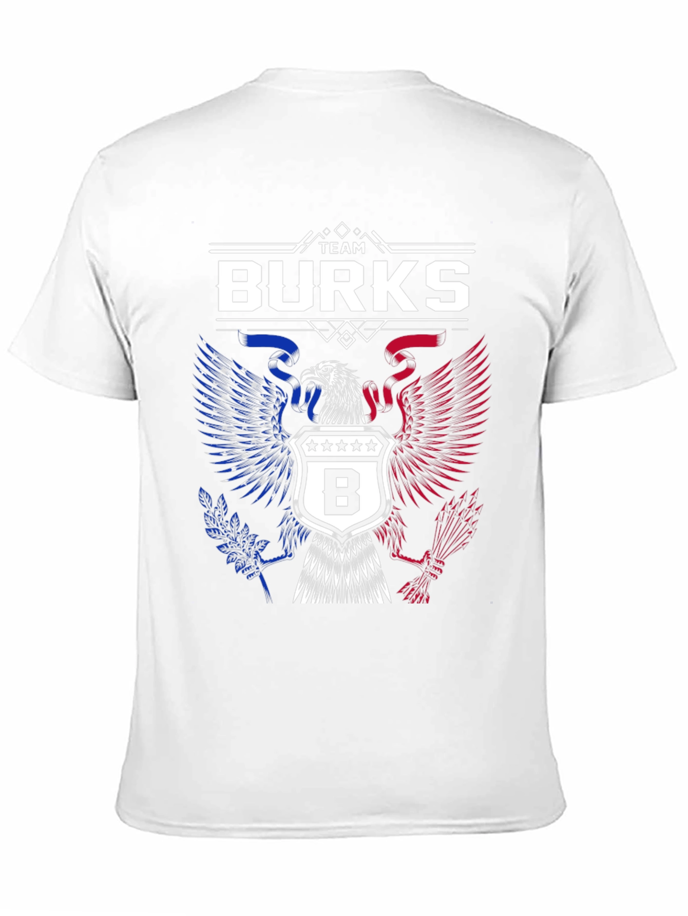 Team Burks Eagle Crest Black T-Shirt