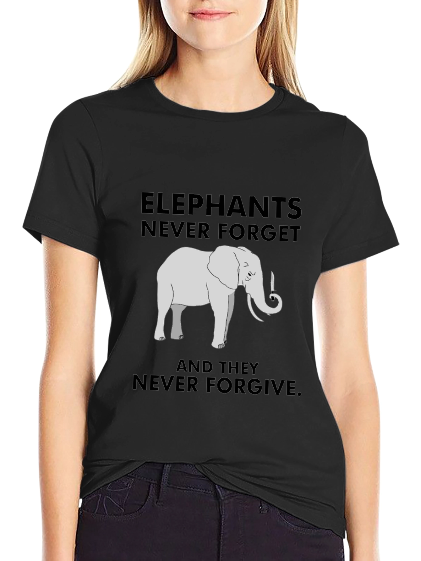 Elephant Never Forget Graphic Tee