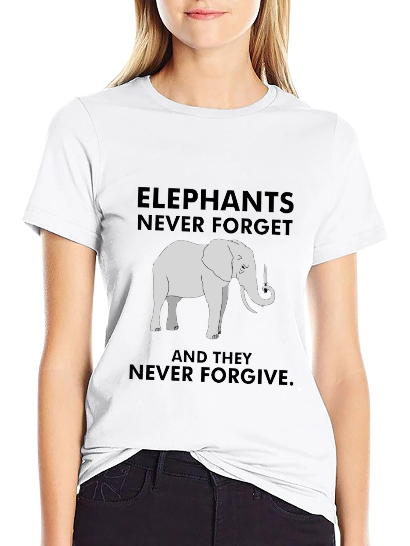 Elephant Never Forget Graphic Tee