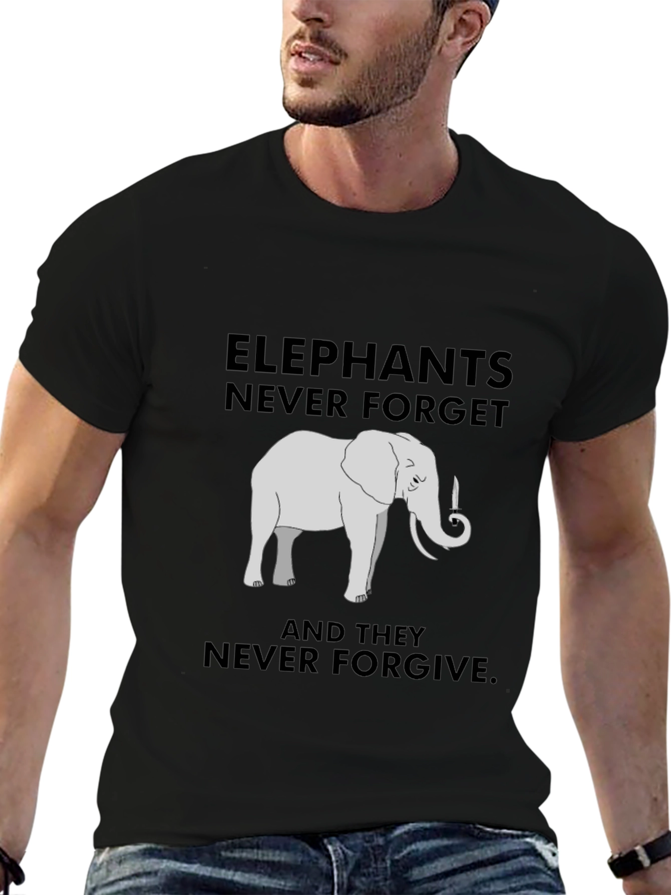 Elephant Never Forget Graphic Tee