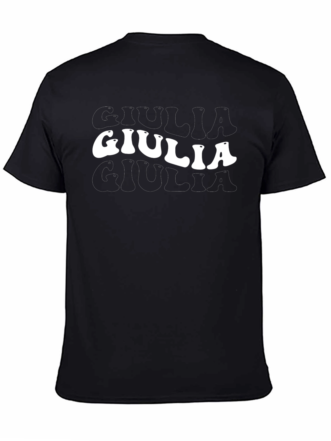 Retro Giulia Graphic Tee - Black