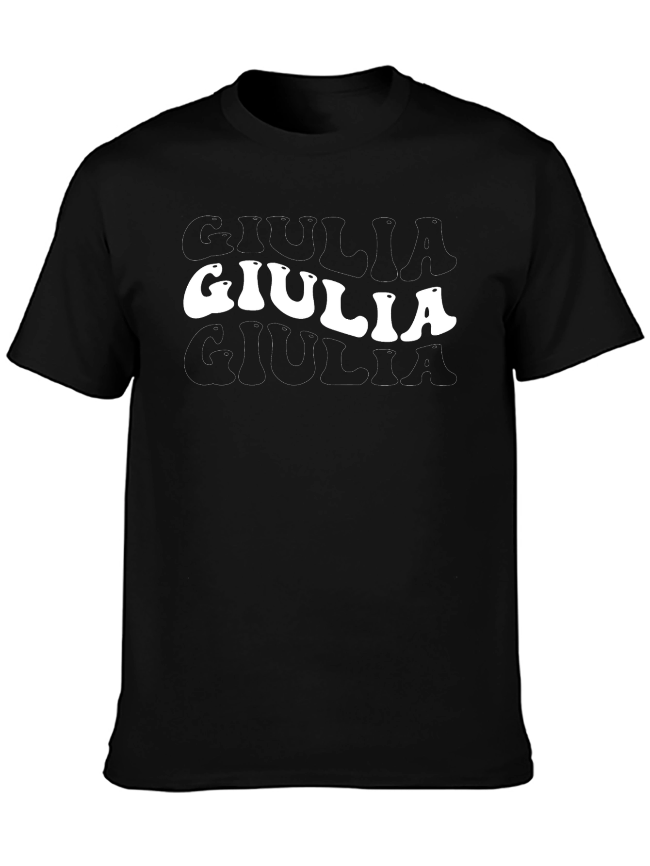 Retro Giulia Graphic Tee - Black