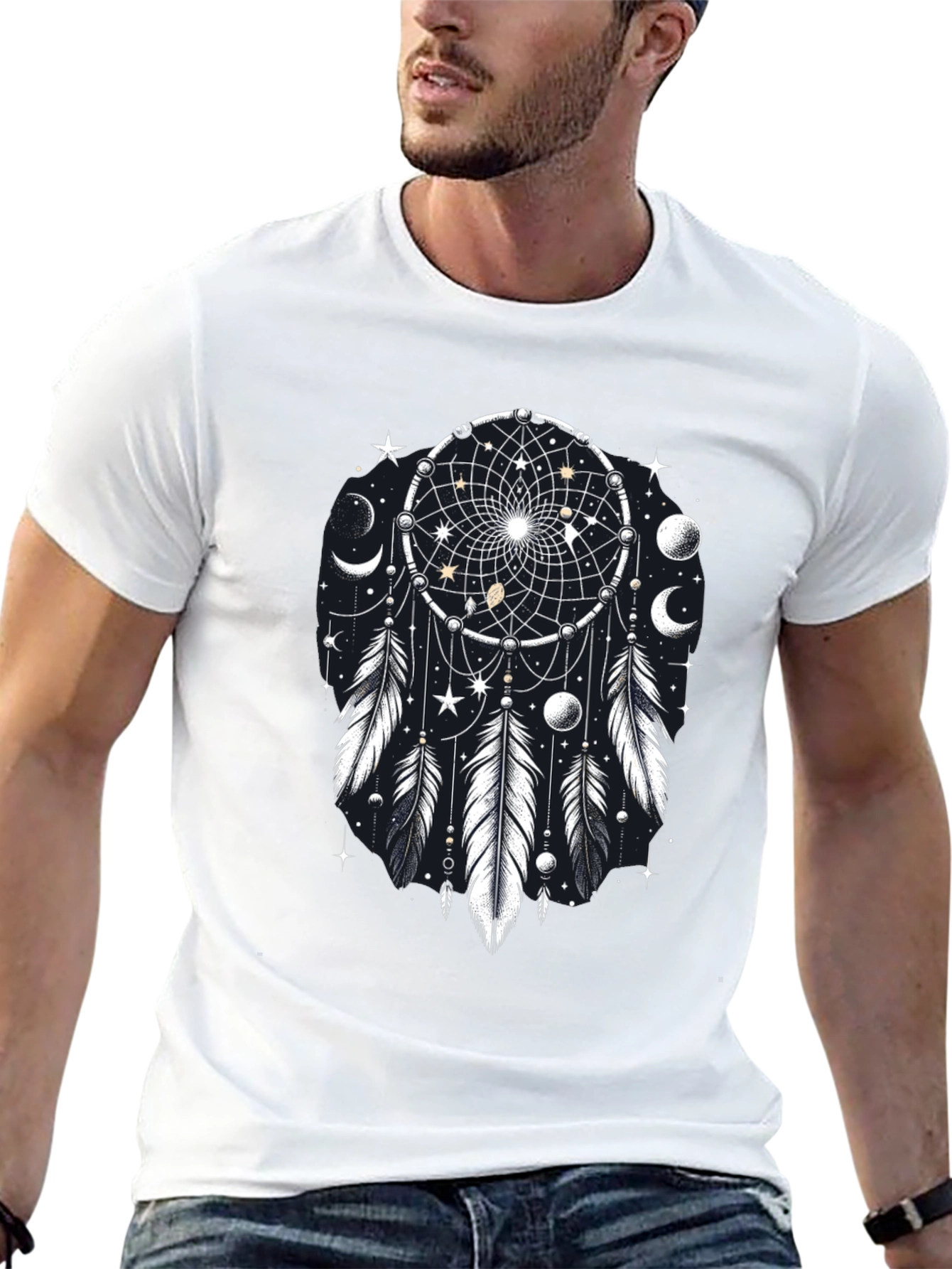 Dream Catcher Graphic Tee - Celestial Black T-Shirt