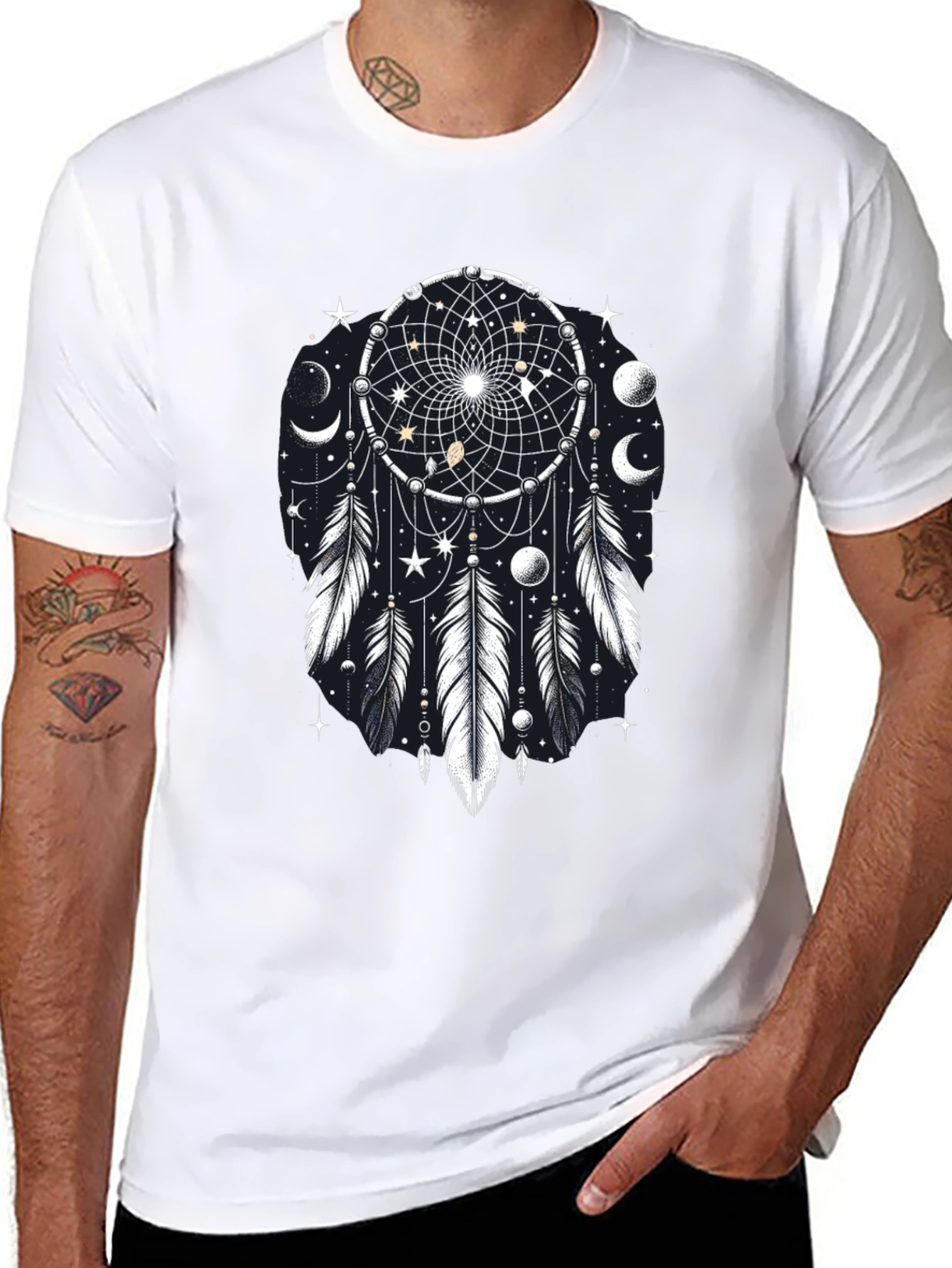Dream Catcher Graphic Tee - Celestial Black T-Shirt