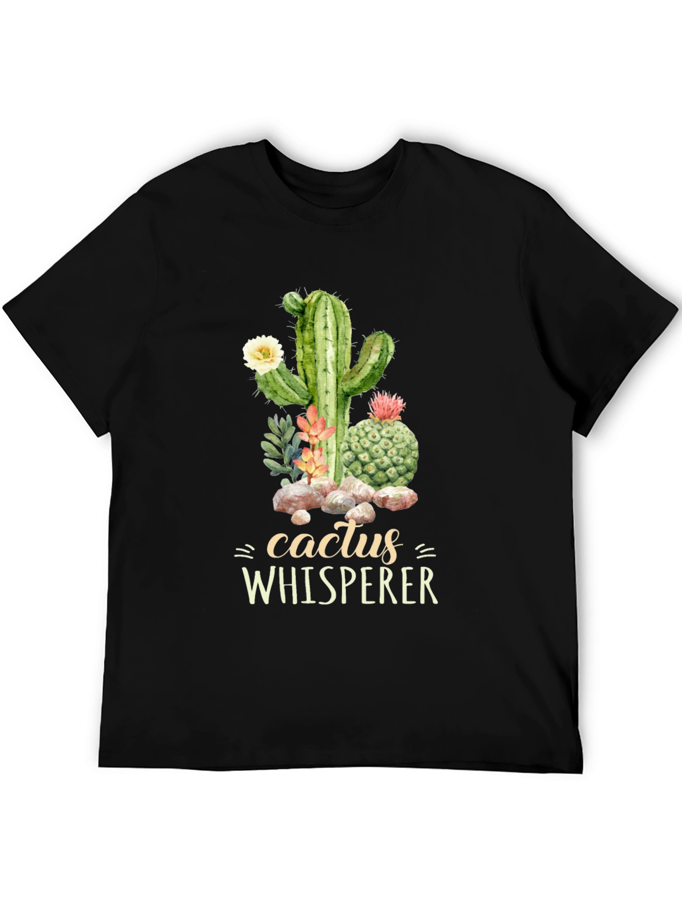 Cactus Whisperer Graphic Tee - Desert Plant Lover Shirt