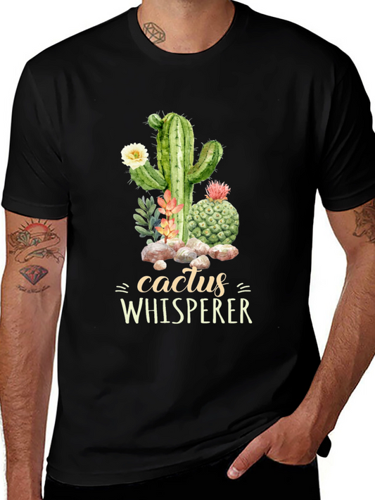 Cactus Whisperer Graphic Tee - Desert Plant Lover Shirt