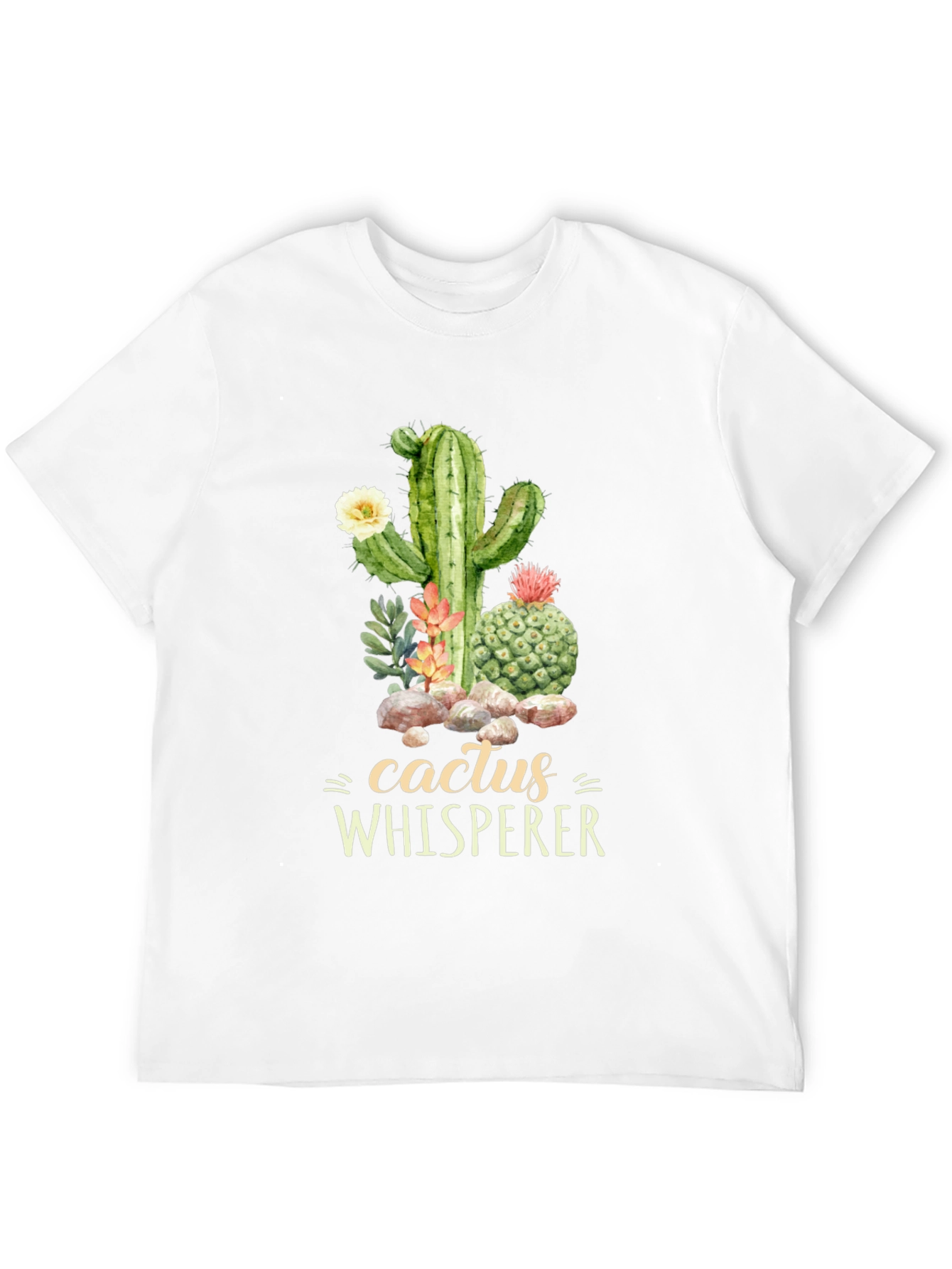 Cactus Whisperer Graphic Tee - Desert Plant Lover Shirt