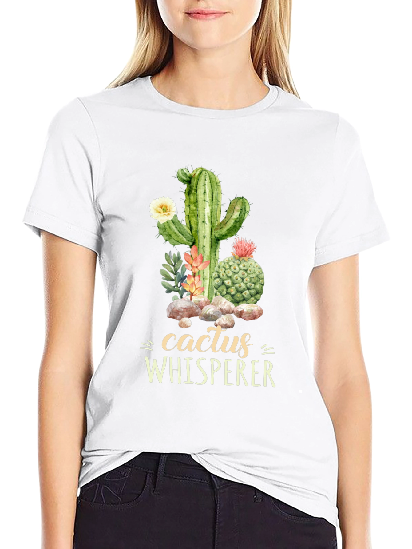 Cactus Whisperer Graphic Tee - Desert Plant Lover Shirt