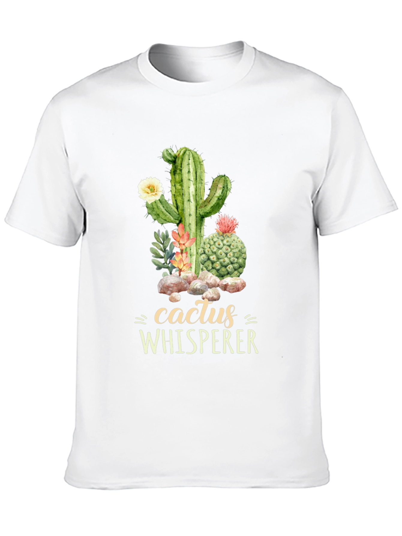 Cactus Whisperer Graphic Tee - Desert Plant Lover Shirt
