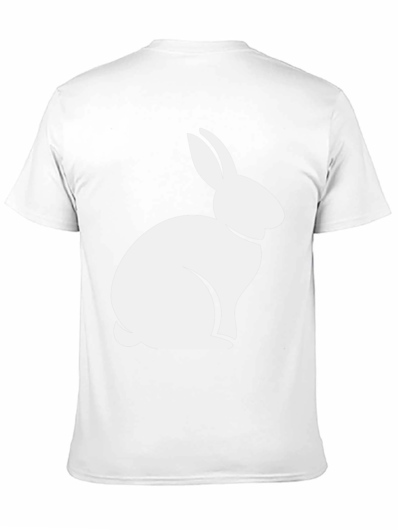 Rabbit Graphic Tee - Black Casual T-Shirt