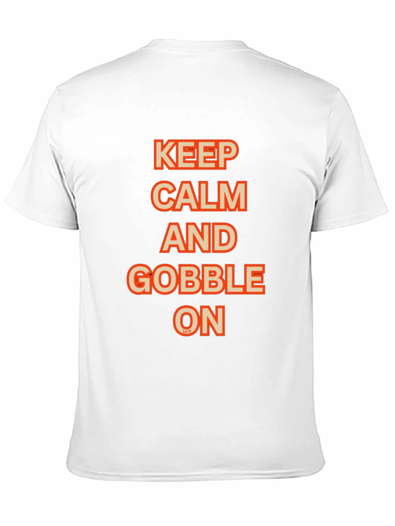 Keep Calm and Gobble On Black Graphic Tee