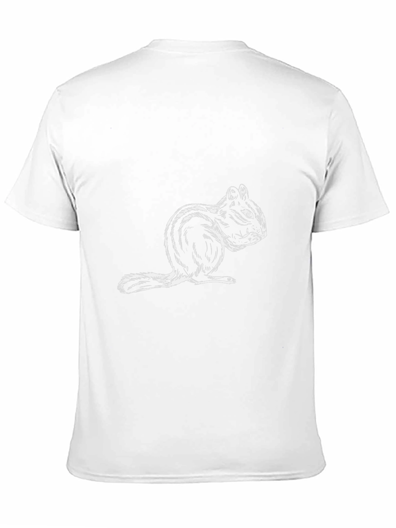 Squirrel Graphic Print T-Shirt - Unisex Casual Top