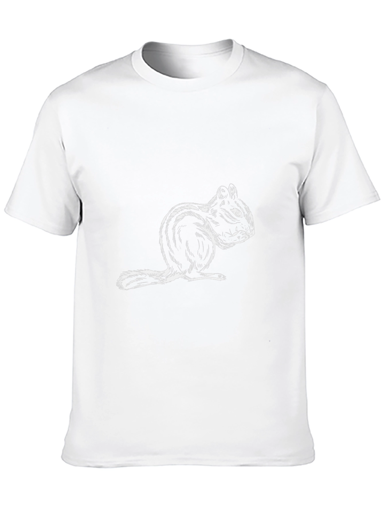 Squirrel Graphic Print T-Shirt - Unisex Casual Top