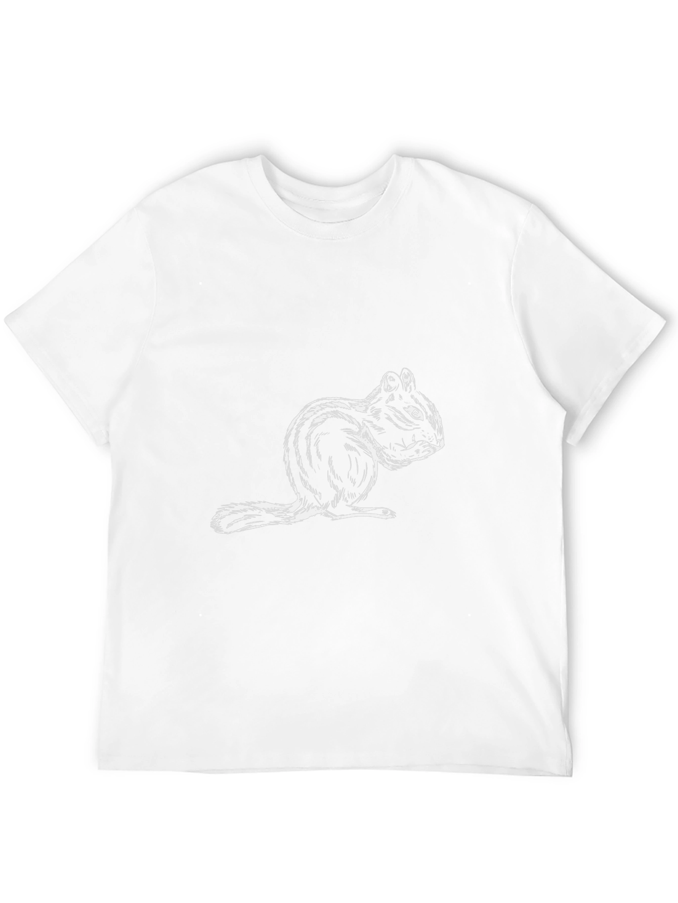 Squirrel Graphic Print T-Shirt - Unisex Casual Top
