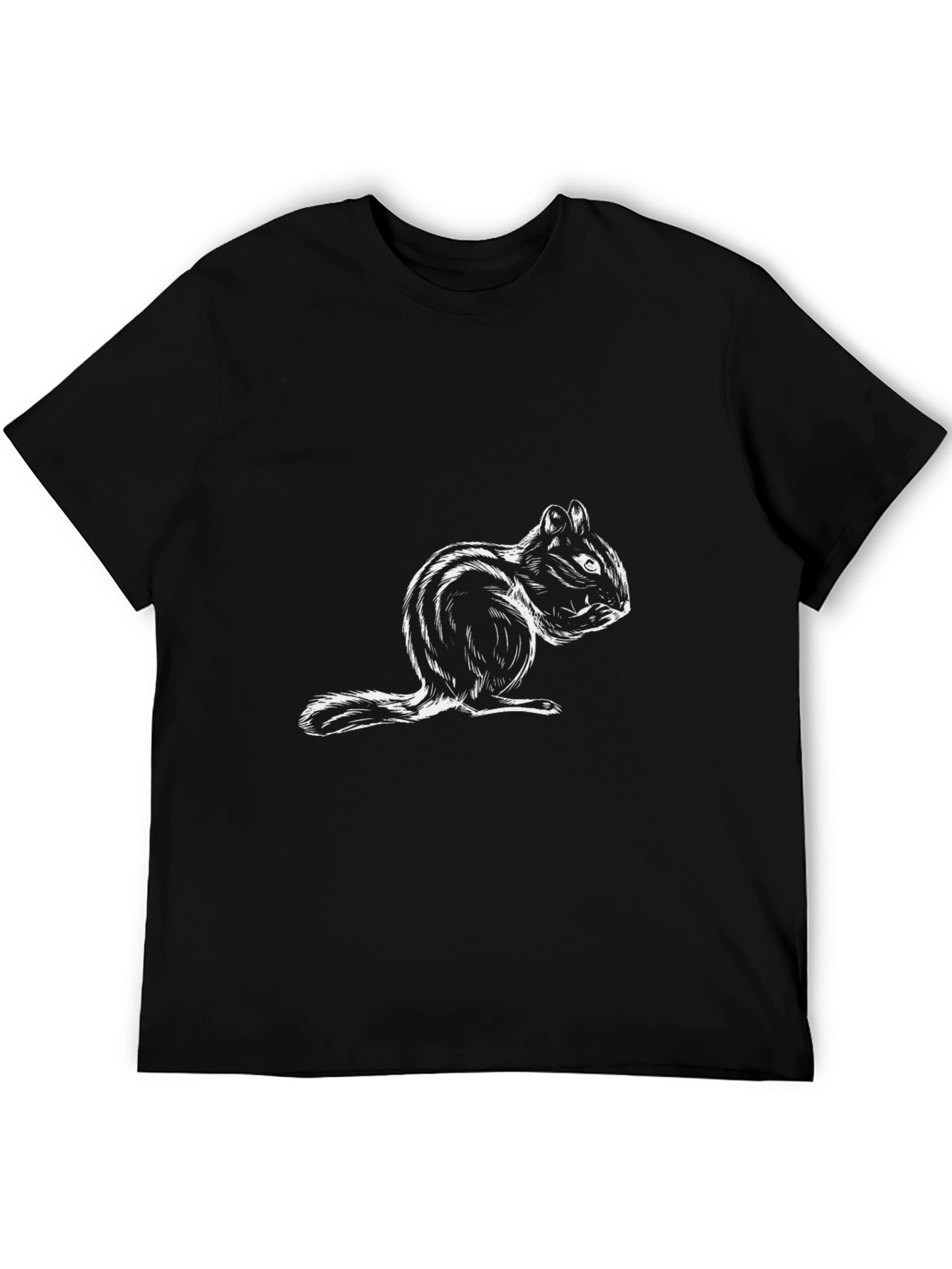 Squirrel Graphic Print T-Shirt - Unisex Casual Top