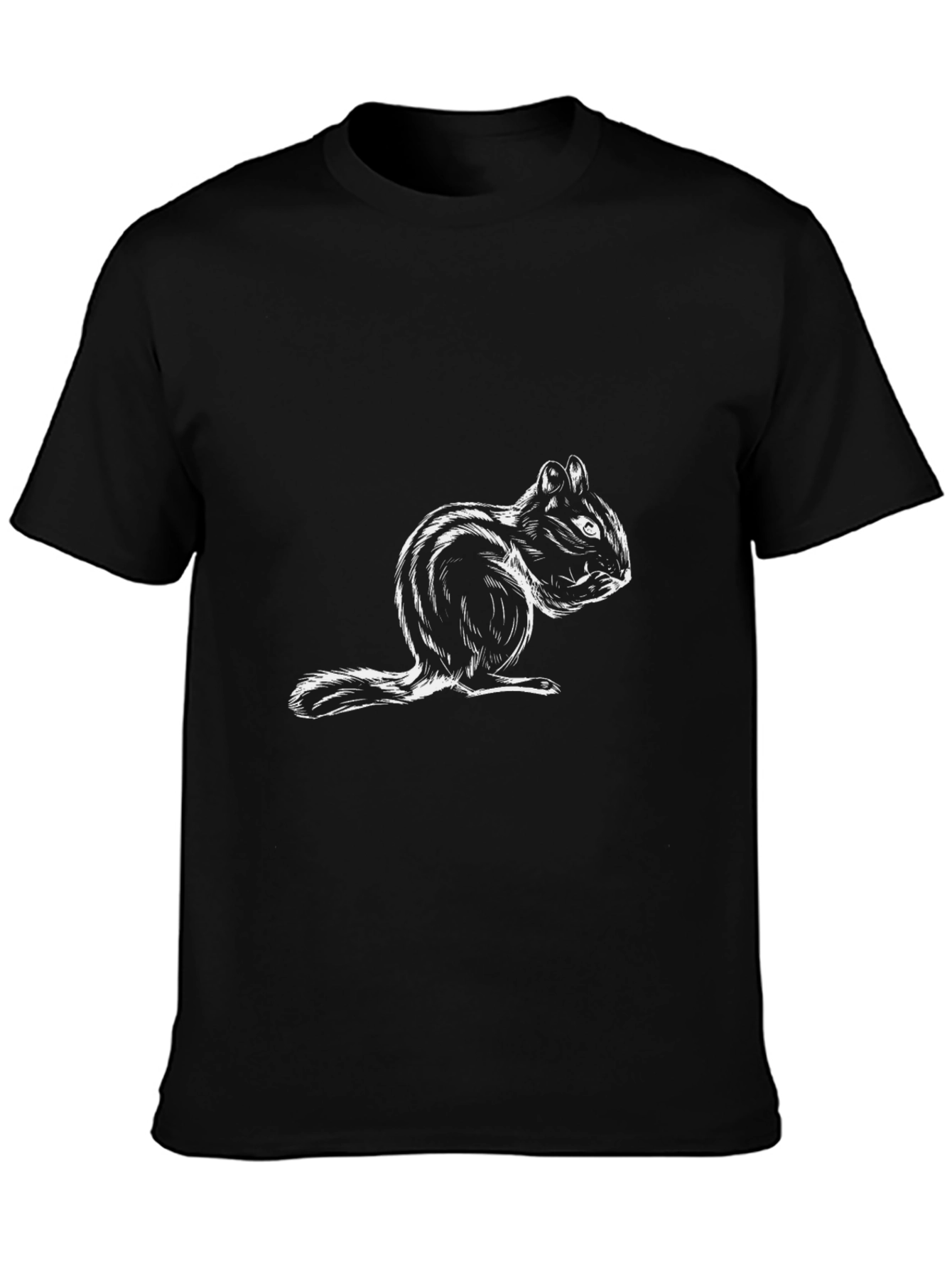 Squirrel Graphic Print T-Shirt - Unisex Casual Top