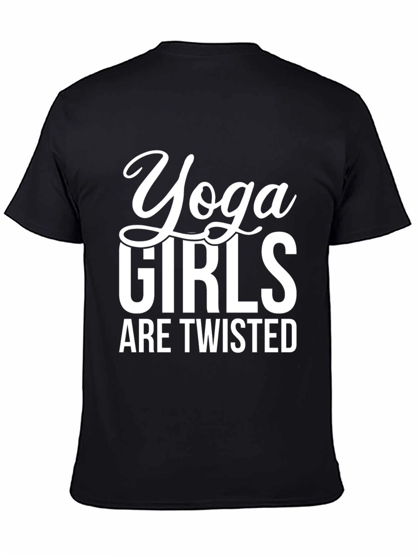 Yoga Girls Twisted Black Tee