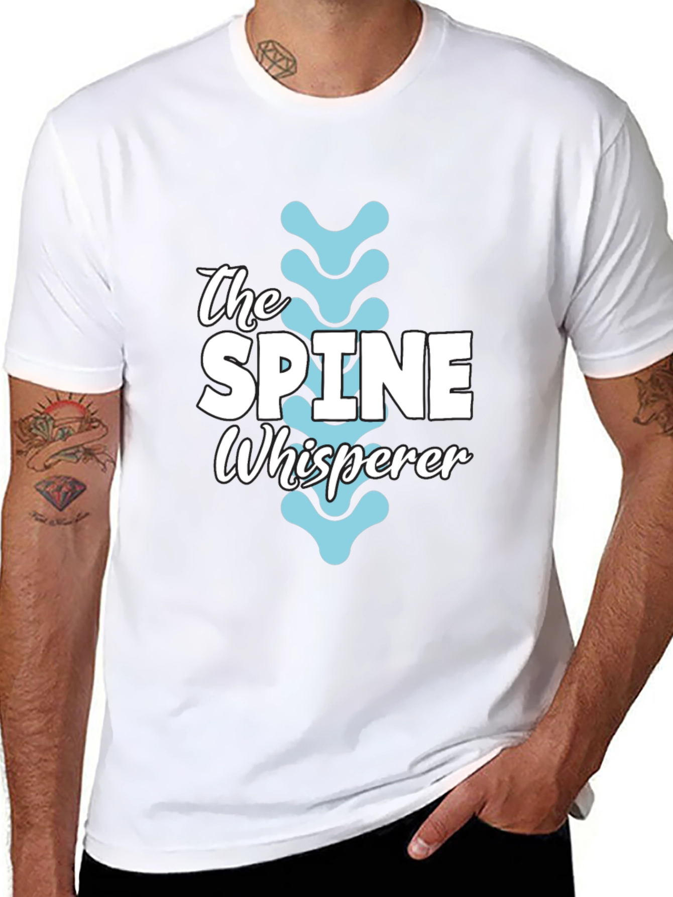 The Spine Whisperer Graphic T-Shirt - Black