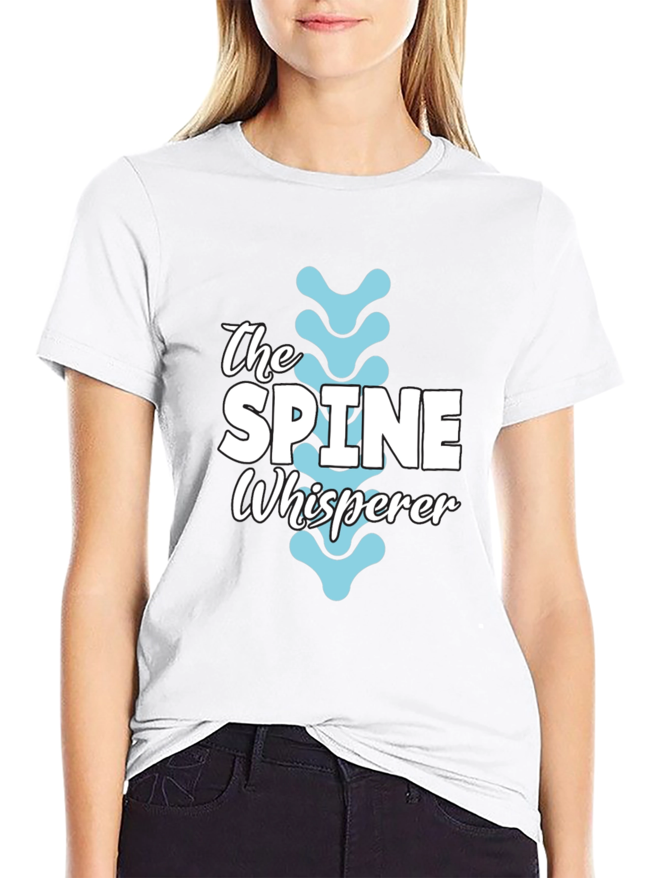 The Spine Whisperer Graphic T-Shirt - Black