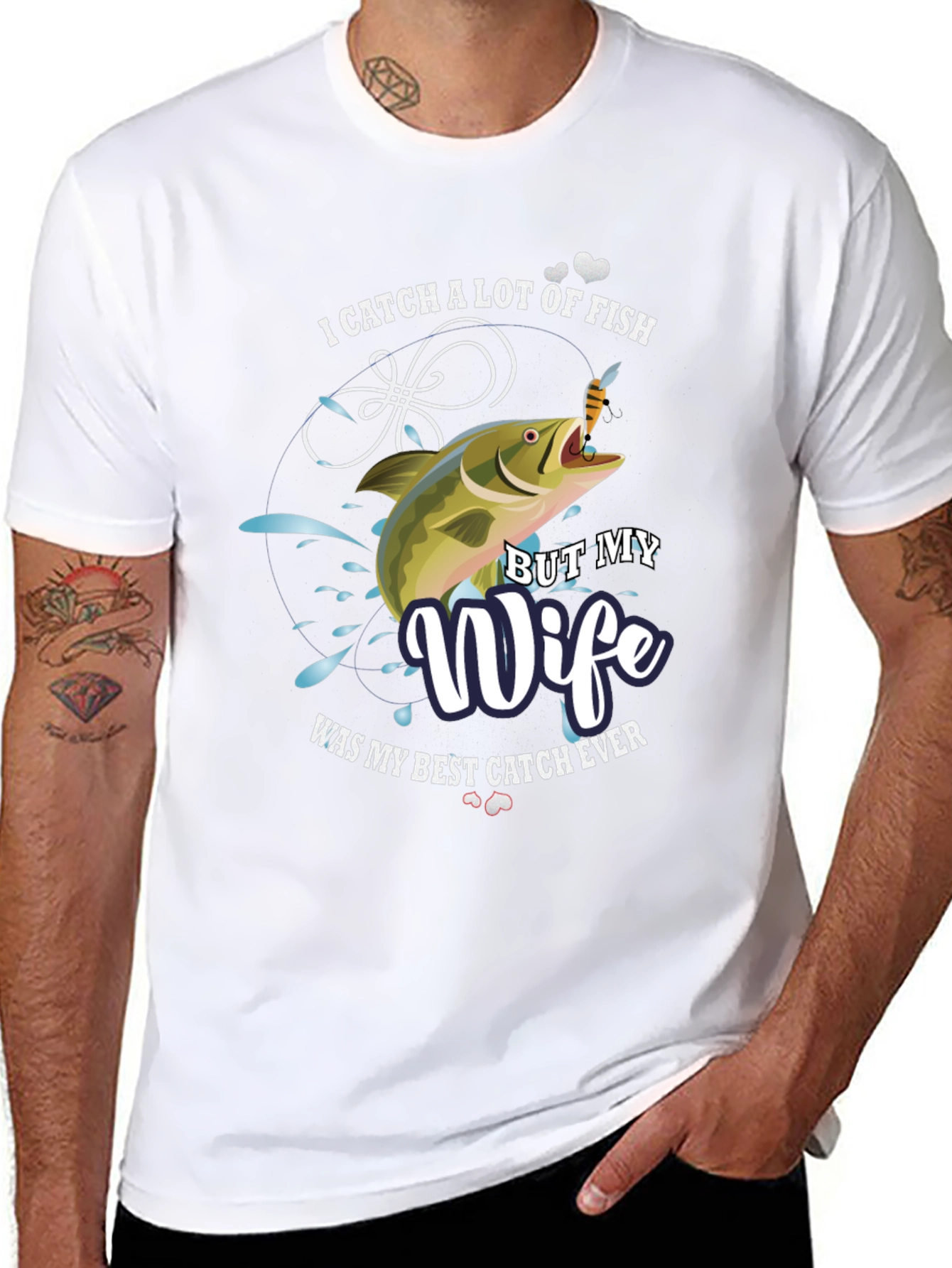 Funny Fishing T-Shirt - Best Catch Wife