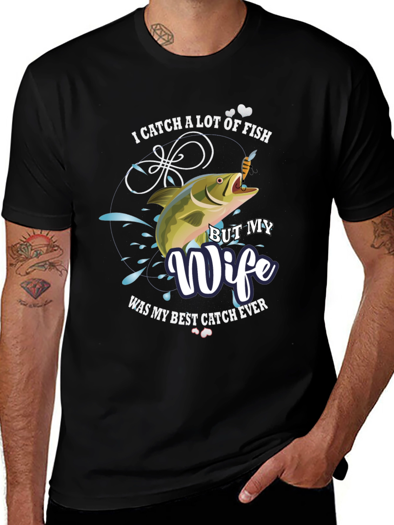 Funny Fishing T-Shirt - Best Catch Wife