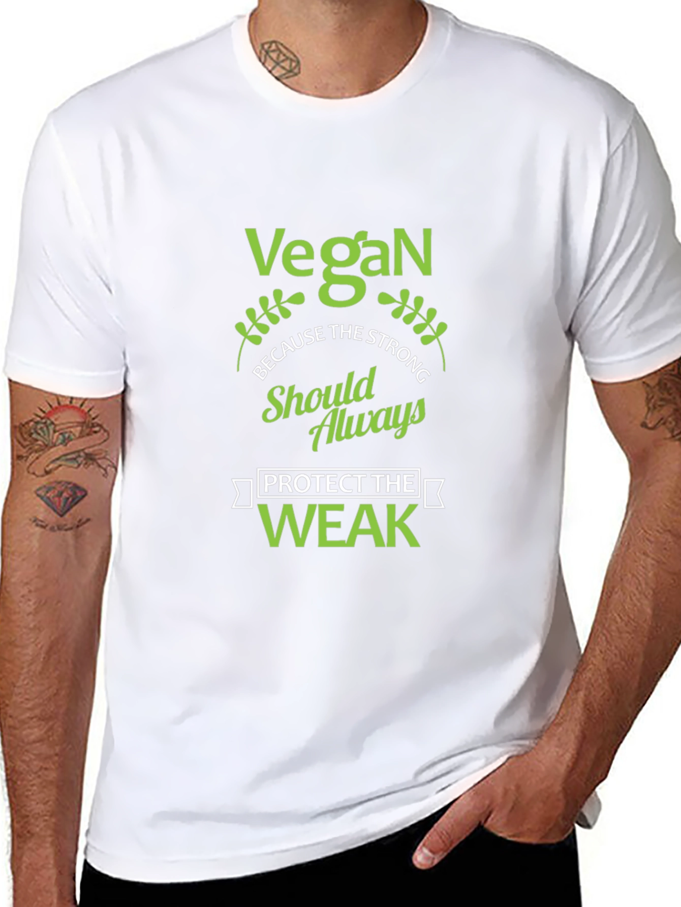 Vegan Protect the Weak T-Shirt - Strong Message