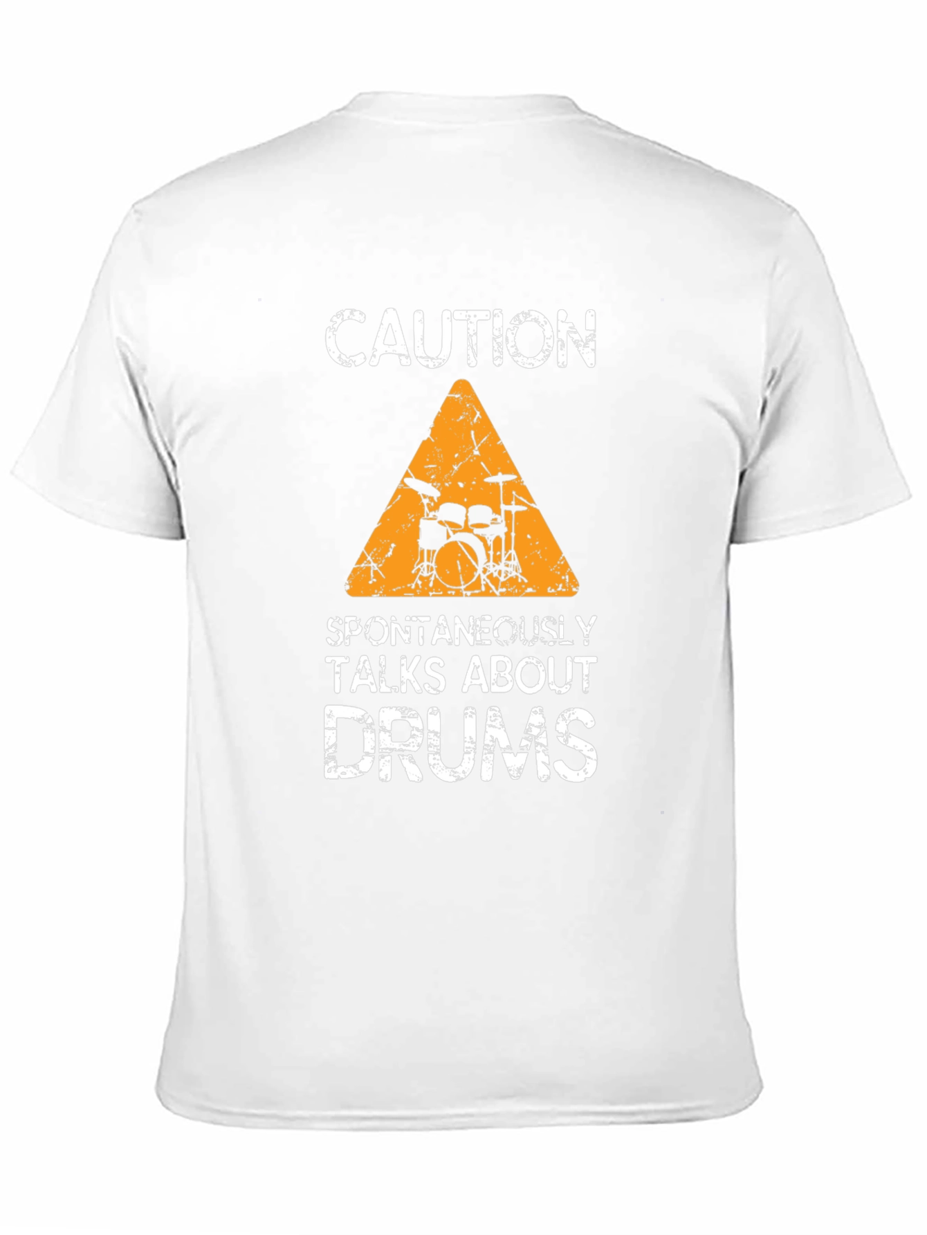 Caution: Spontaneously Talks About Drums T-Shirt
