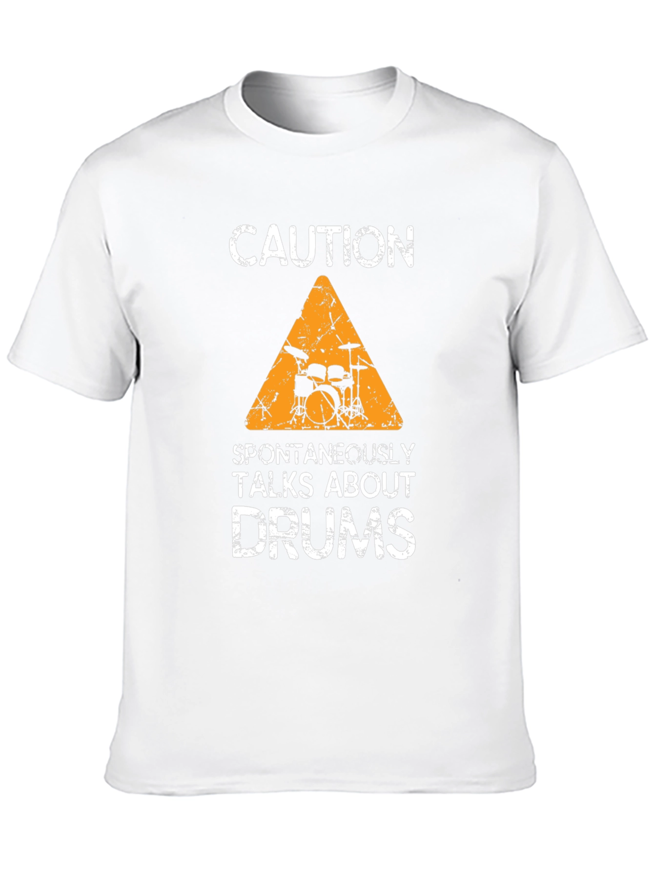 Caution: Spontaneously Talks About Drums T-Shirt