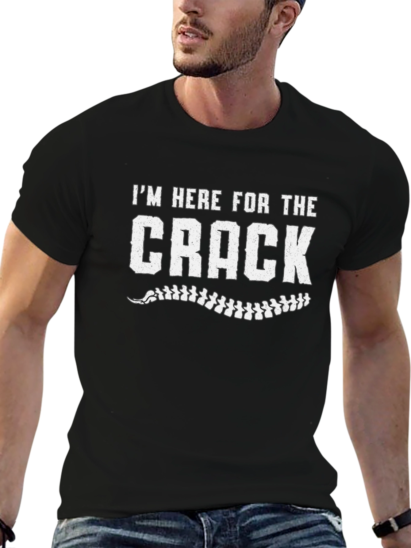 Im Here for The Crack Funny Chiropractic T-Shirt