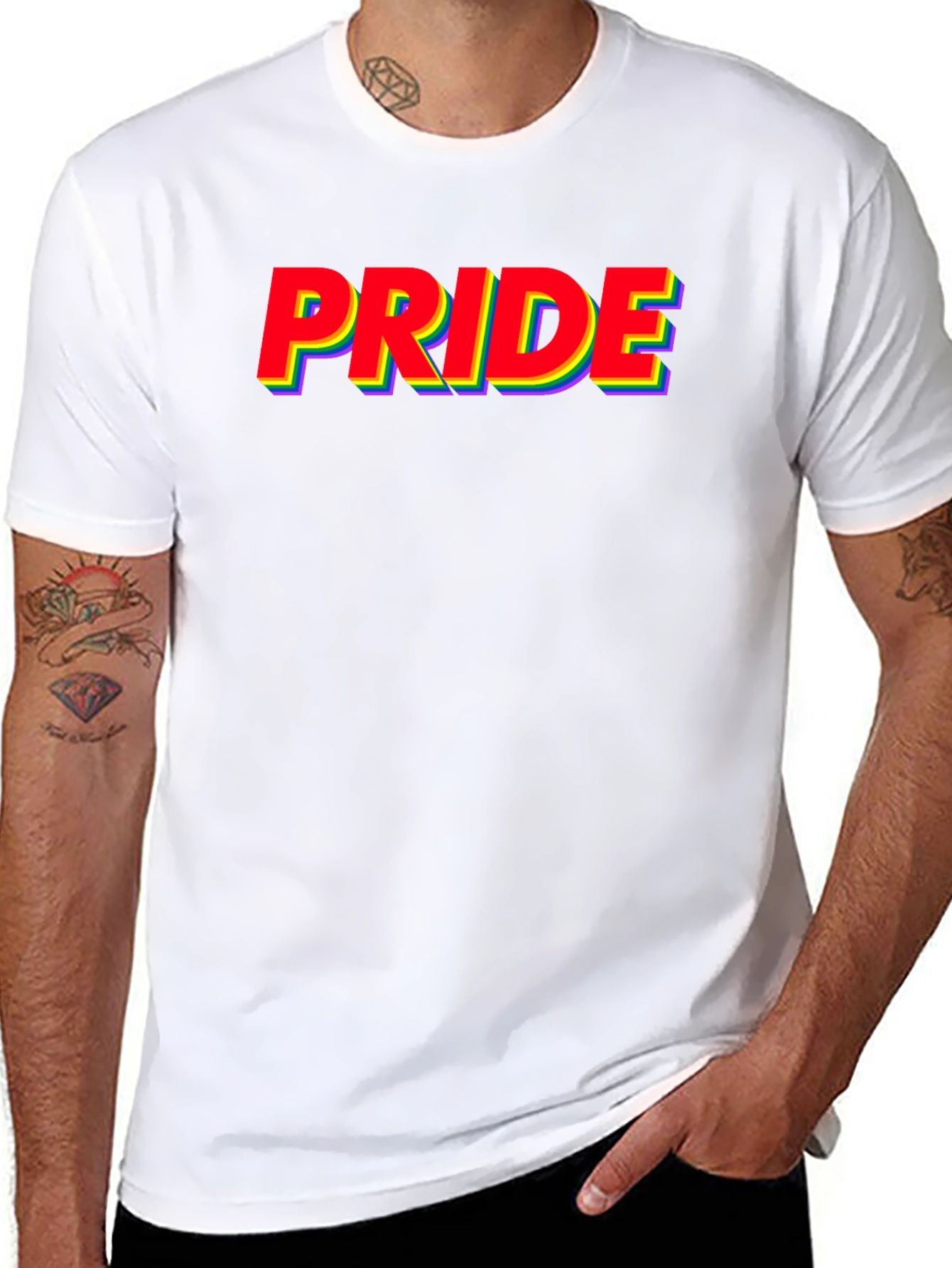 Pride Rainbow T-Shirt - Stylish LGBTQ+ Apparel