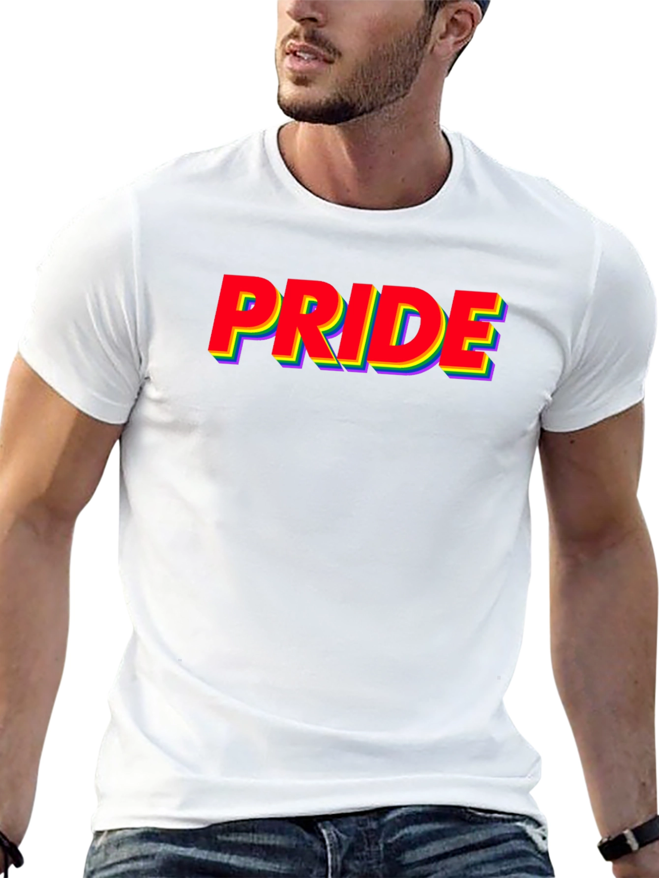 Pride Rainbow T-Shirt - Stylish LGBTQ+ Apparel