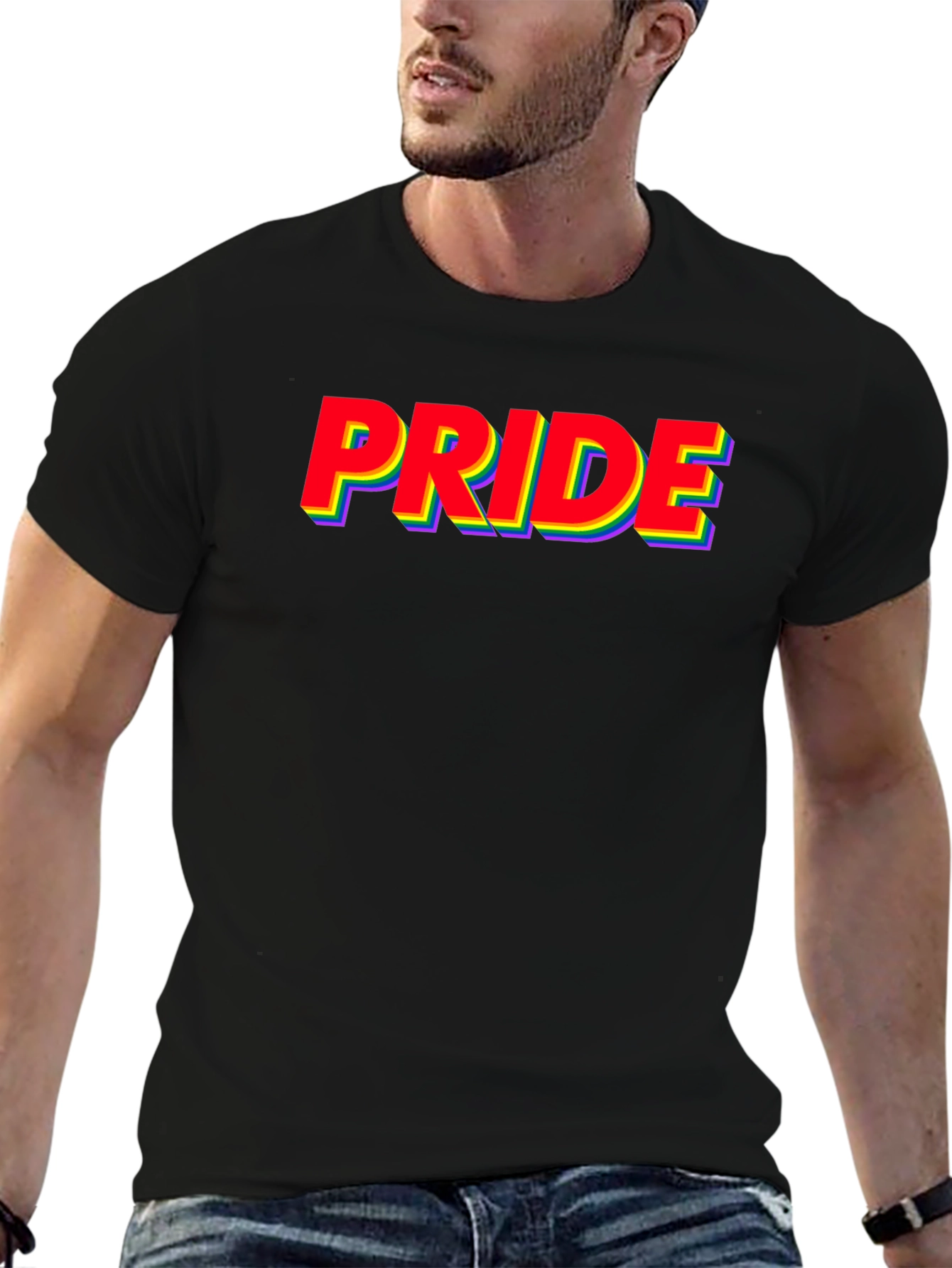 Pride Rainbow T-Shirt - Stylish LGBTQ+ Apparel