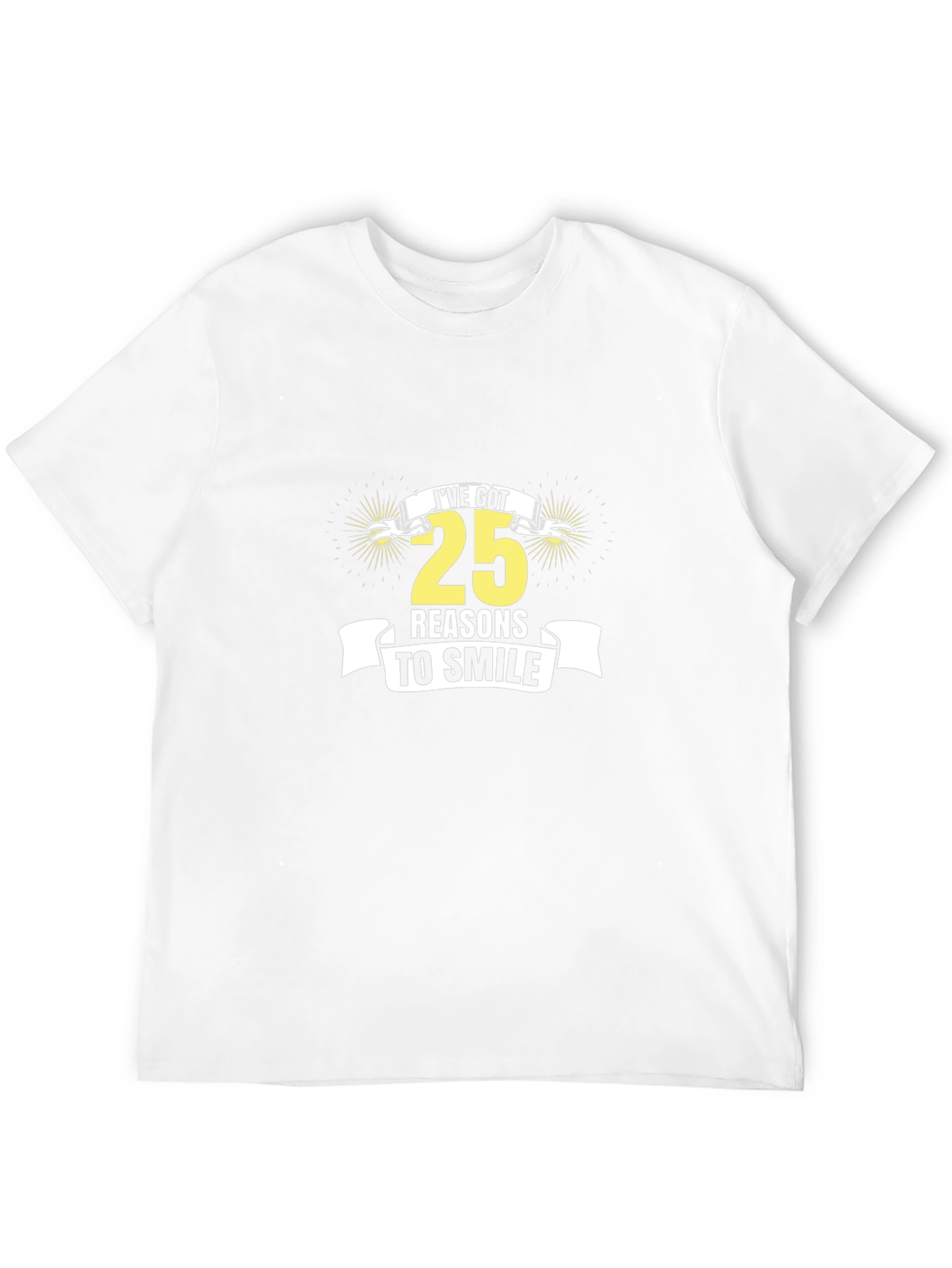 25 Reasons to Smile Graphic Tee - Black