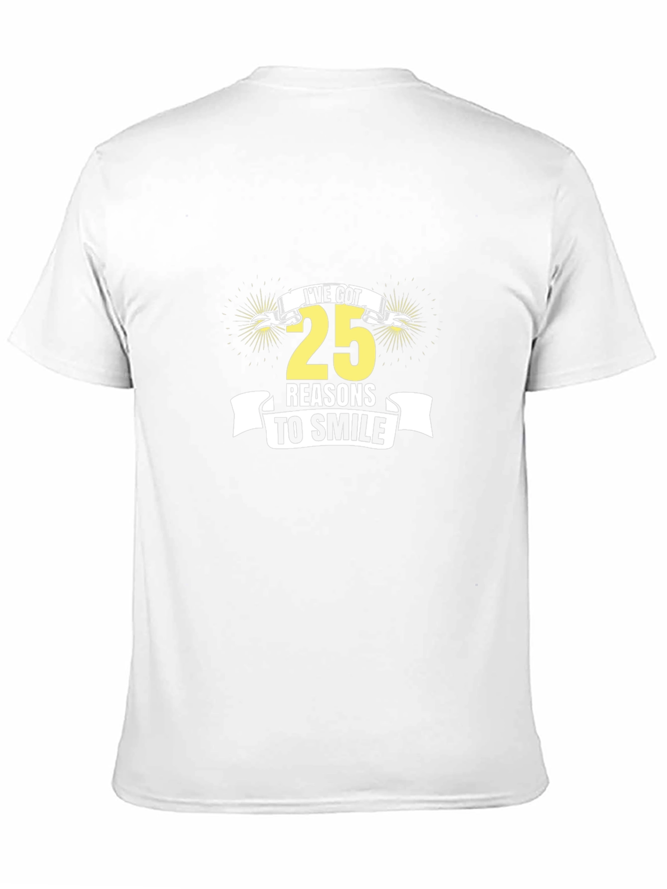 25 Reasons to Smile Graphic Tee - Black
