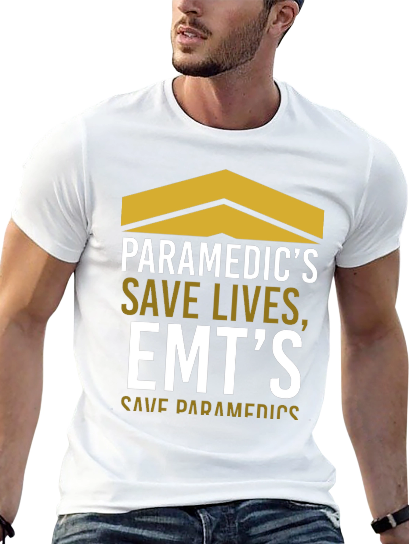 Paramedic & EMT Save Lives Black Graphic Tee